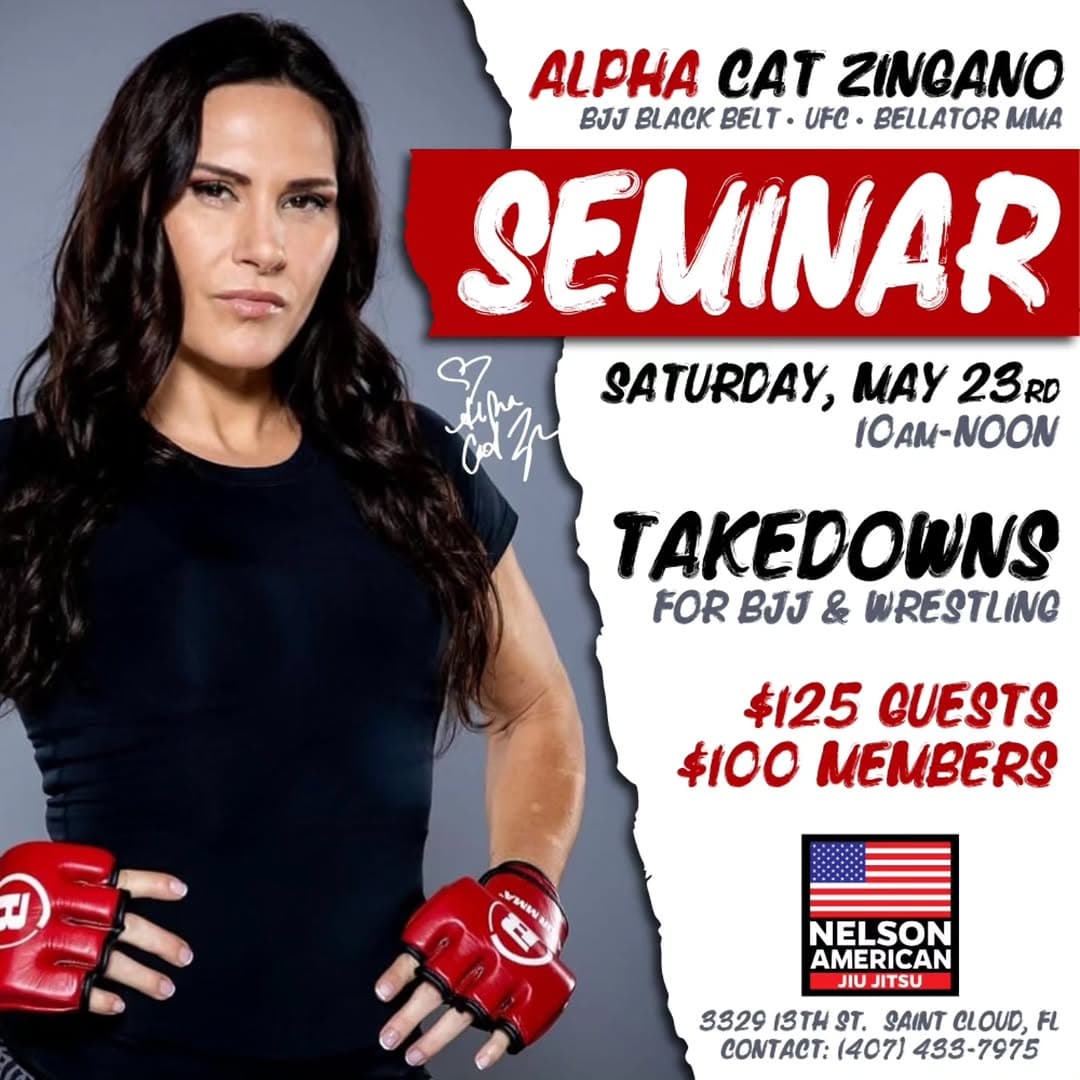 Alpha Cat Zingano Seminar – Takedowns for BJJ & Wrestling
