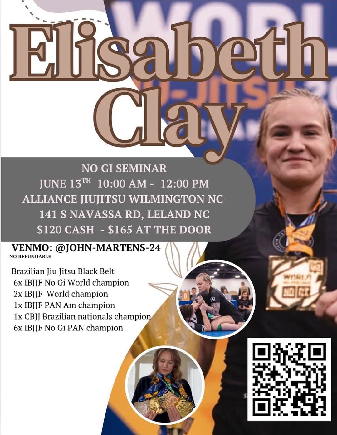 Elisabeth Clay No Gi Seminar