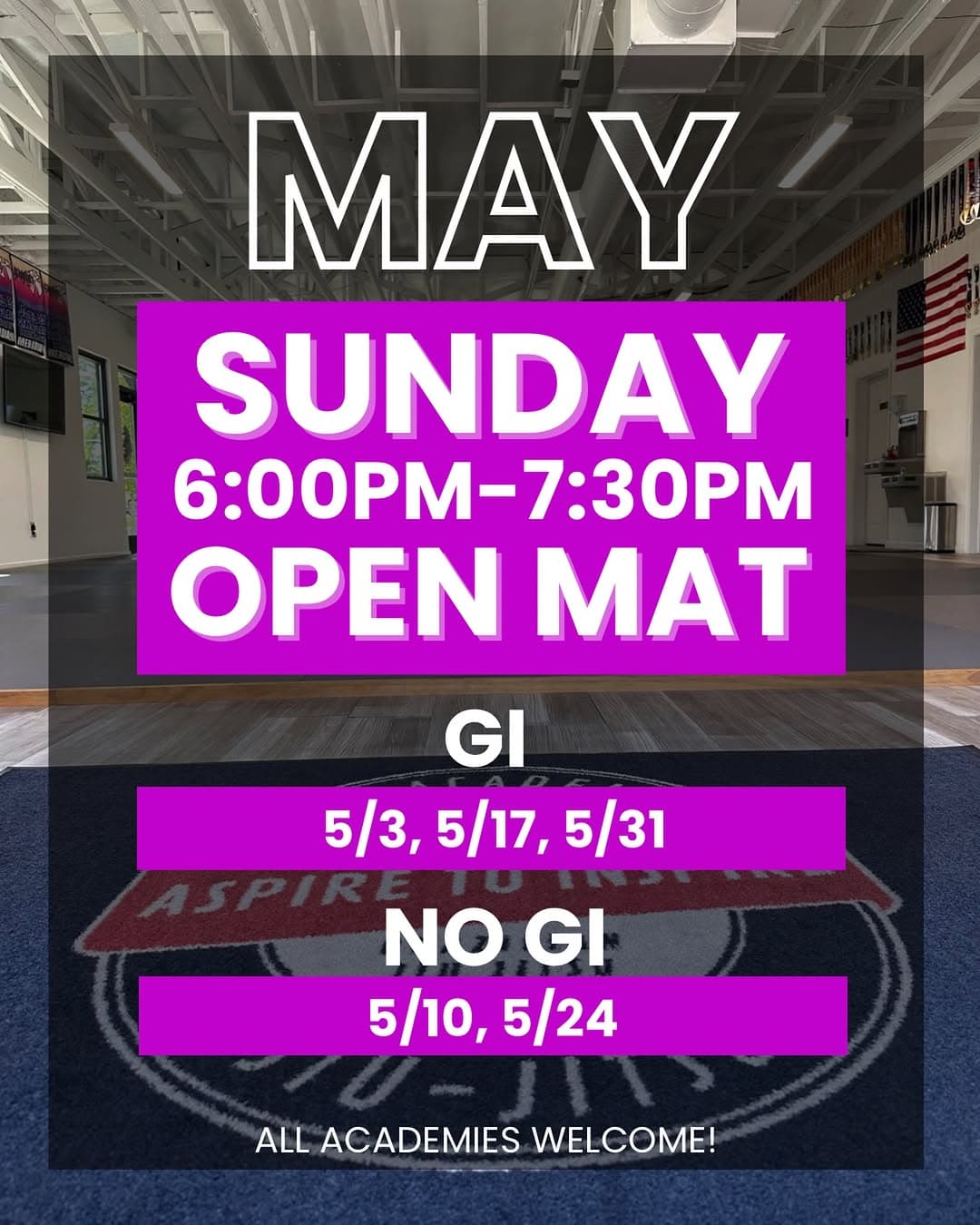 May Sunday Open Mat