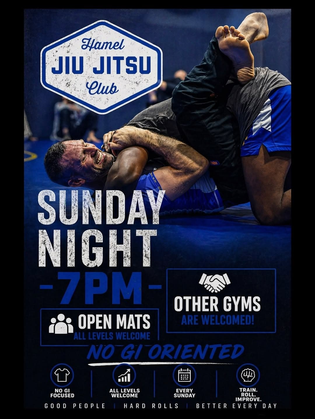 Sunday Night Open Mats – Hamel Jiu Jitsu Club