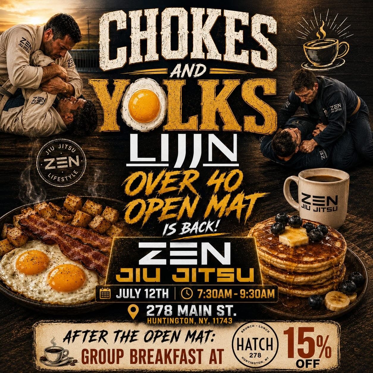 LIJJN Over 40 Open Mat at Zen Jiu Jitsu