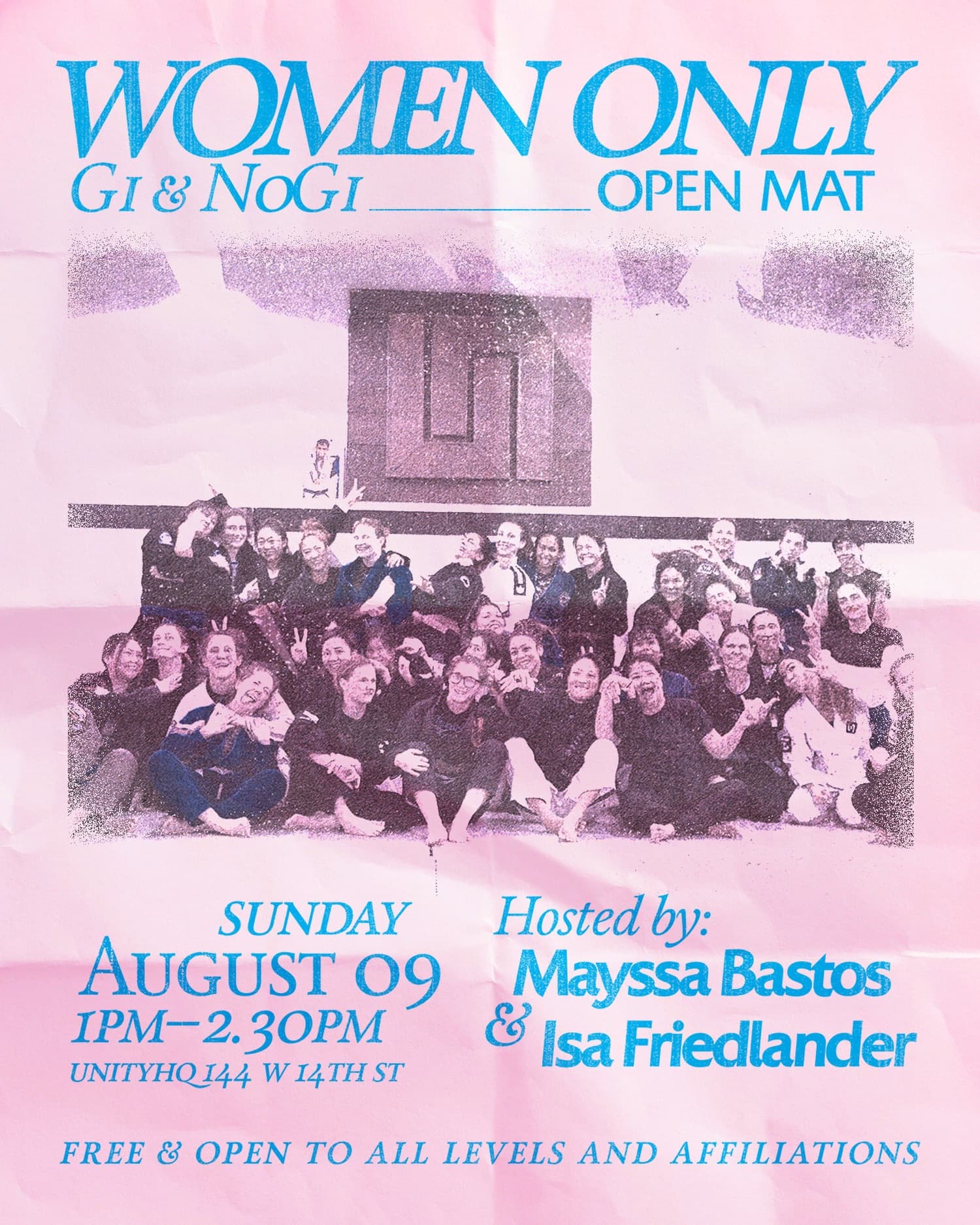 Women Only Open Mat with Mayssa Bastos & Isa Friedlander