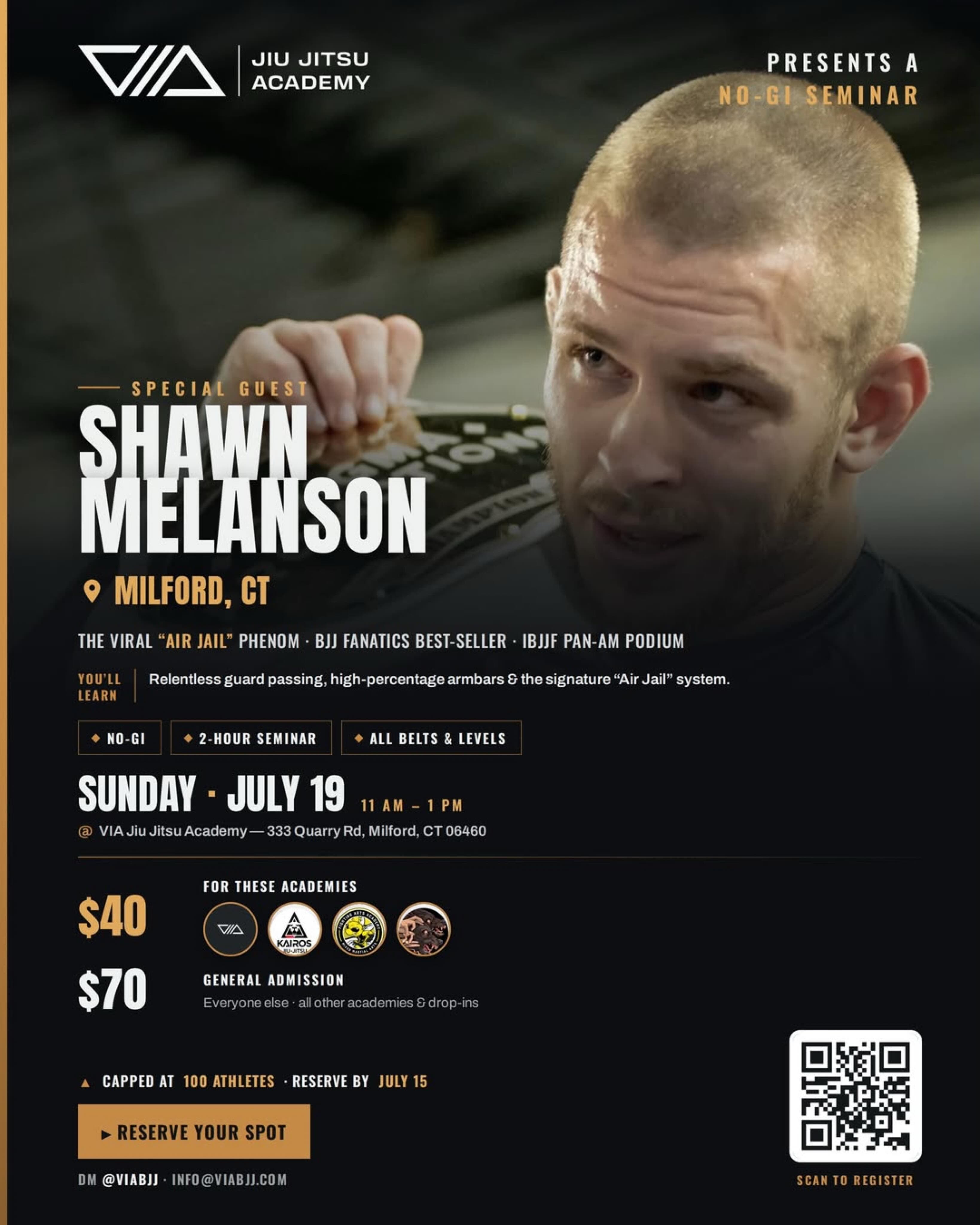 Shawn Melanson No-Gi Seminar (VIA)