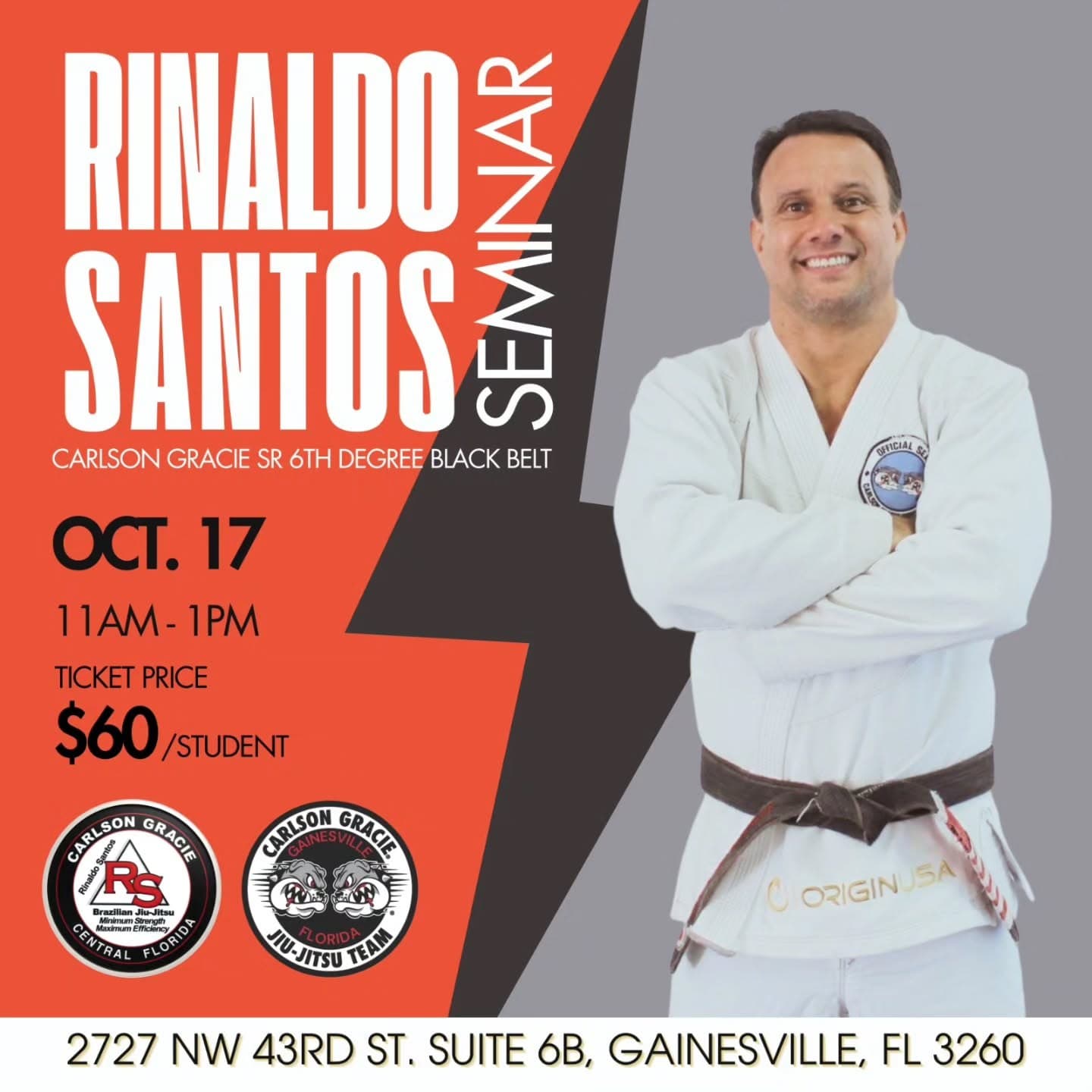 Rinaldo Santos Seminar at Carlson Gracie Gainesville