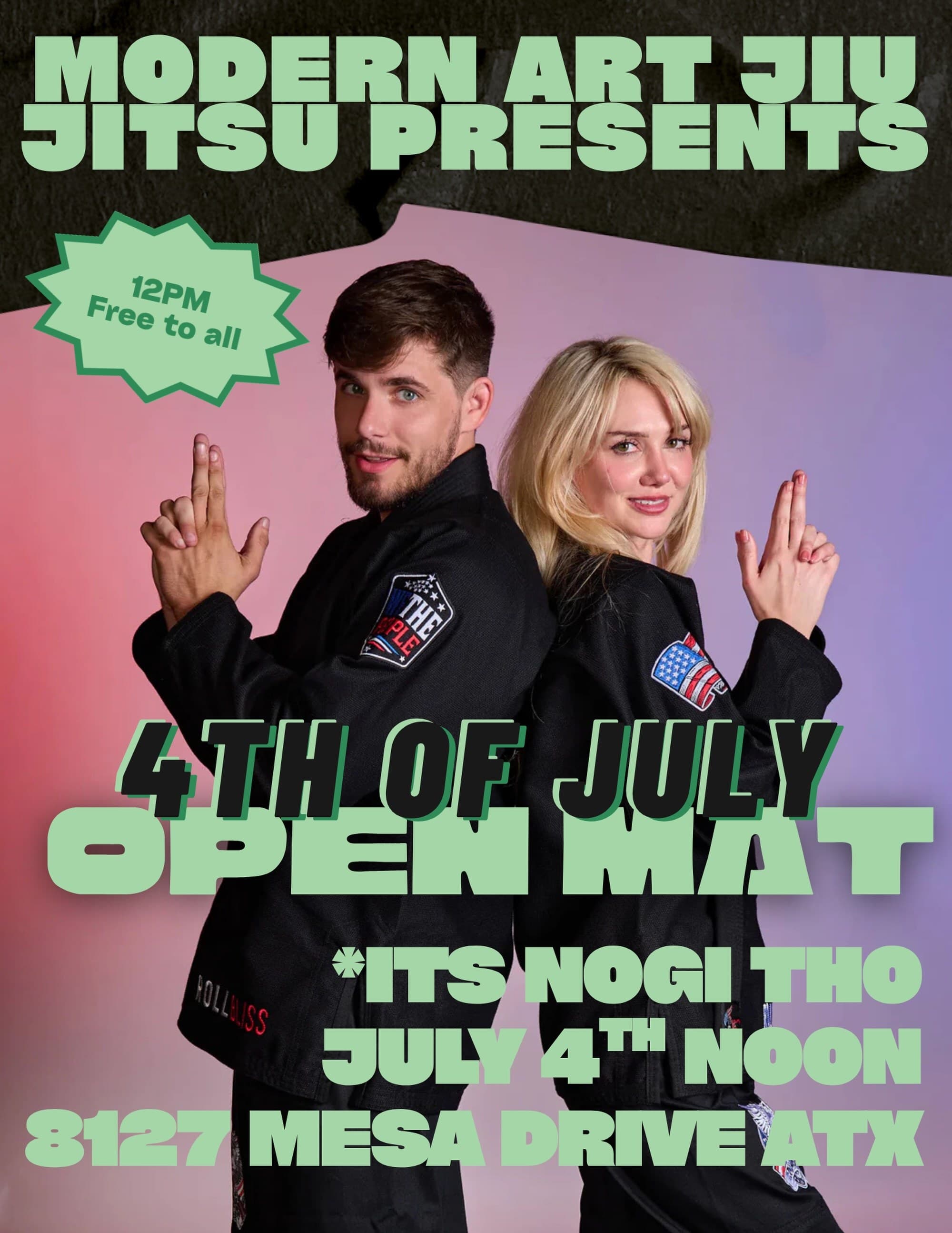 4th of July Open Mat