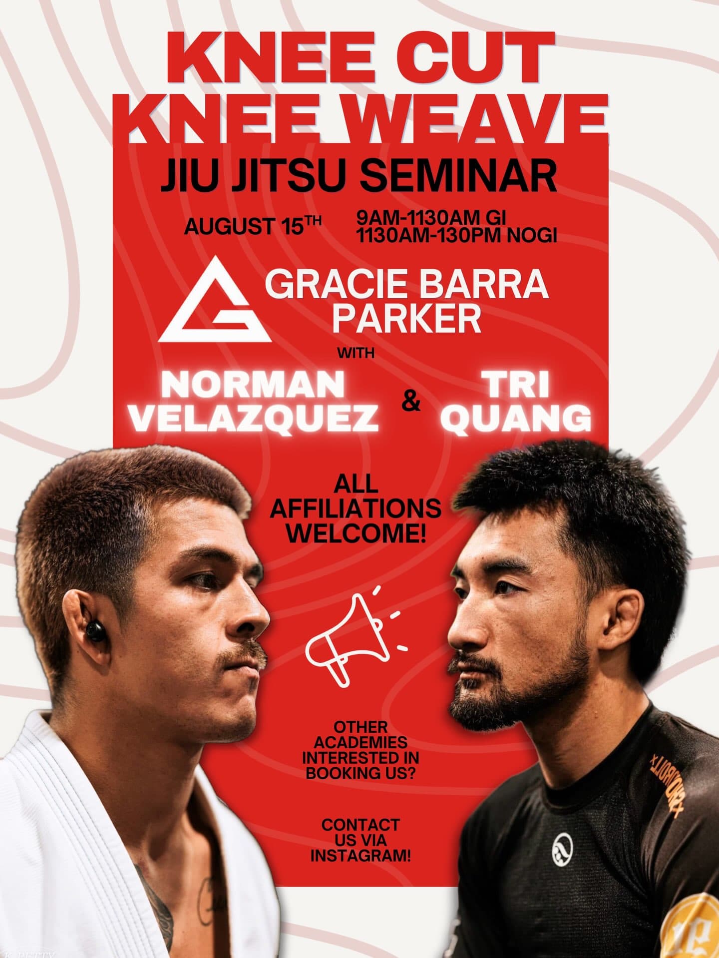 Knee Cut & Knee Weave Seminar with Norman Velazquez and Tri Quang