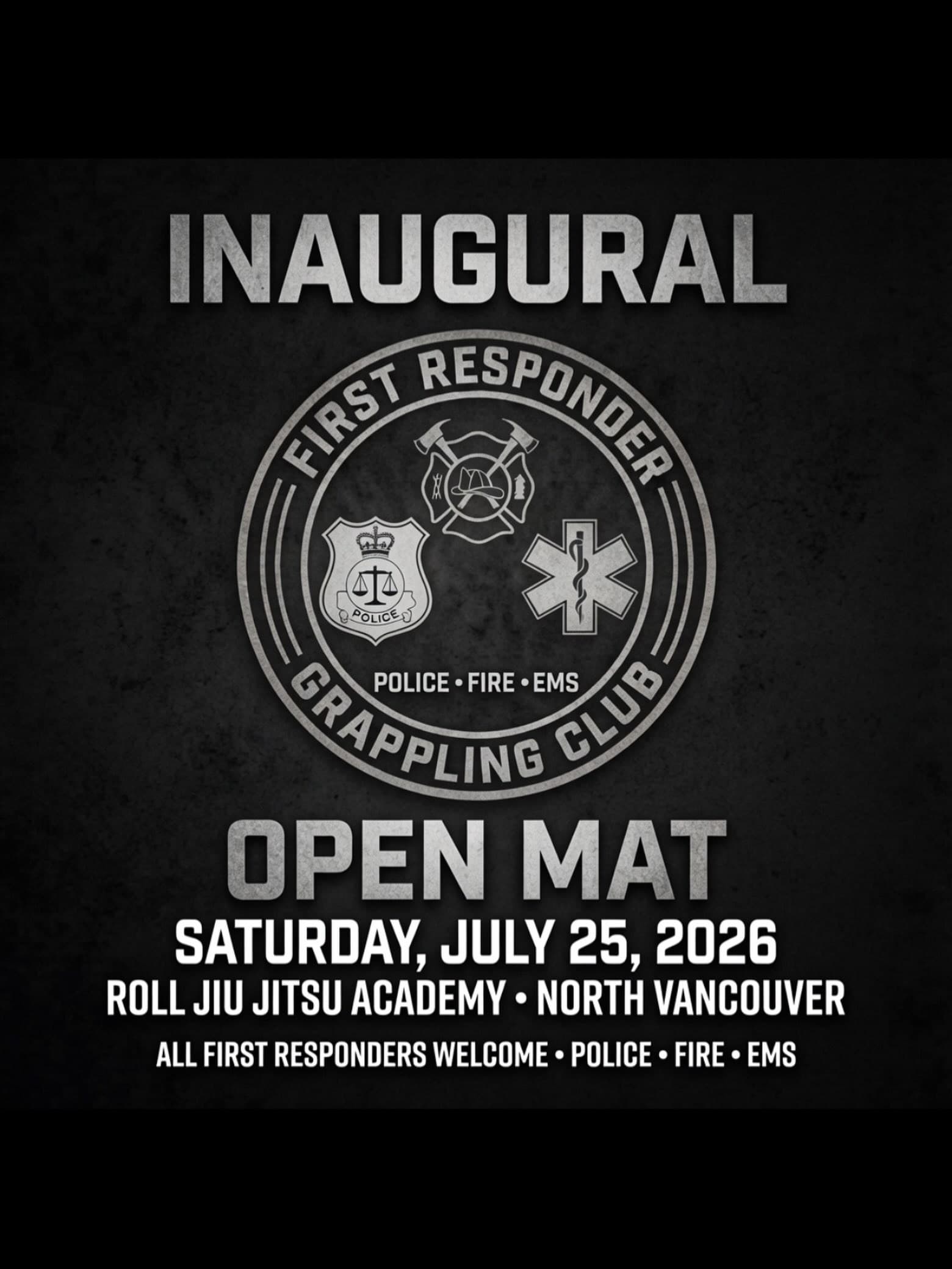 First Responders Grappling Club Inaugural Open Mat