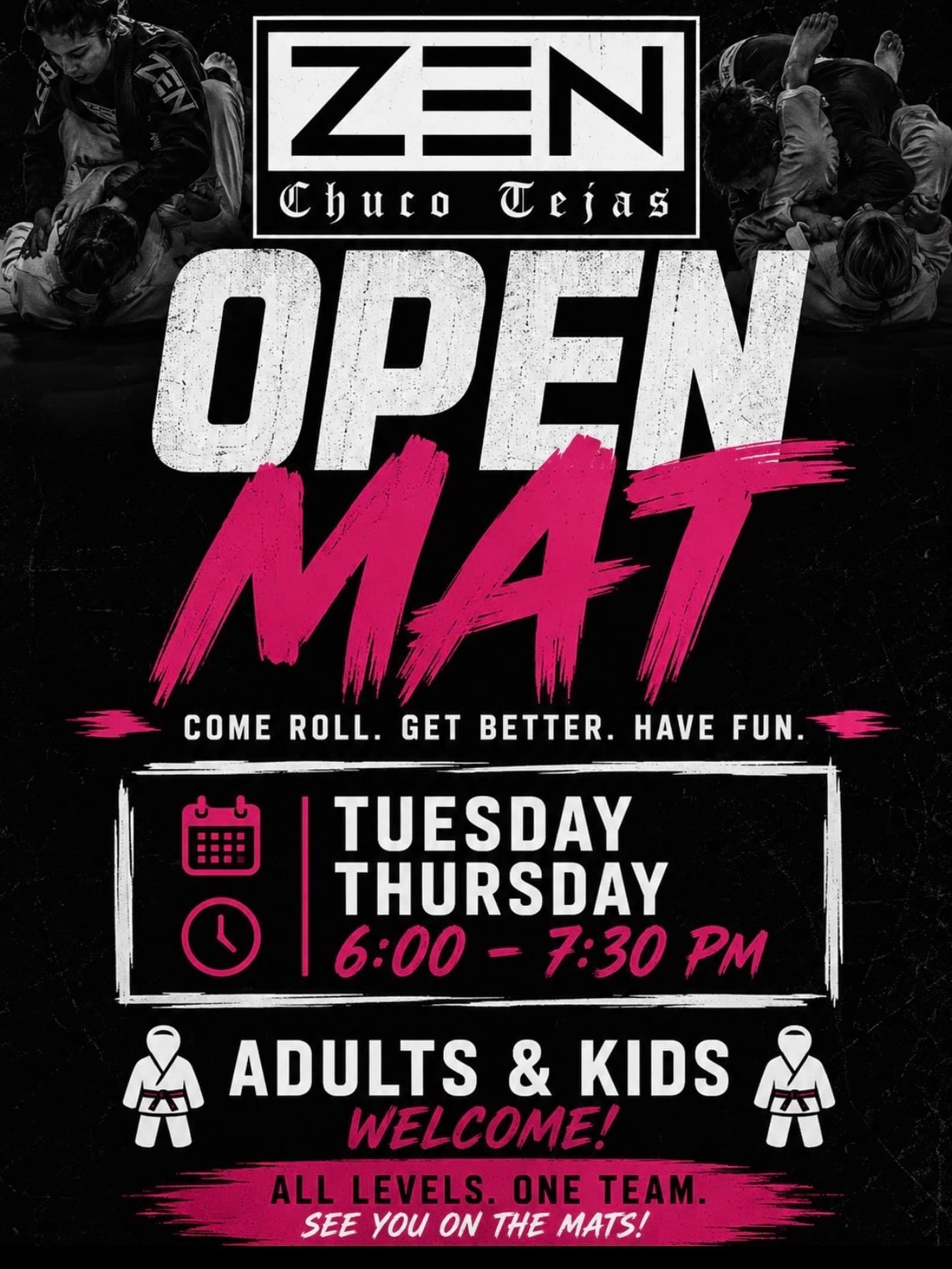 Zen Chuco Tejas Open Mat - Tuesdays