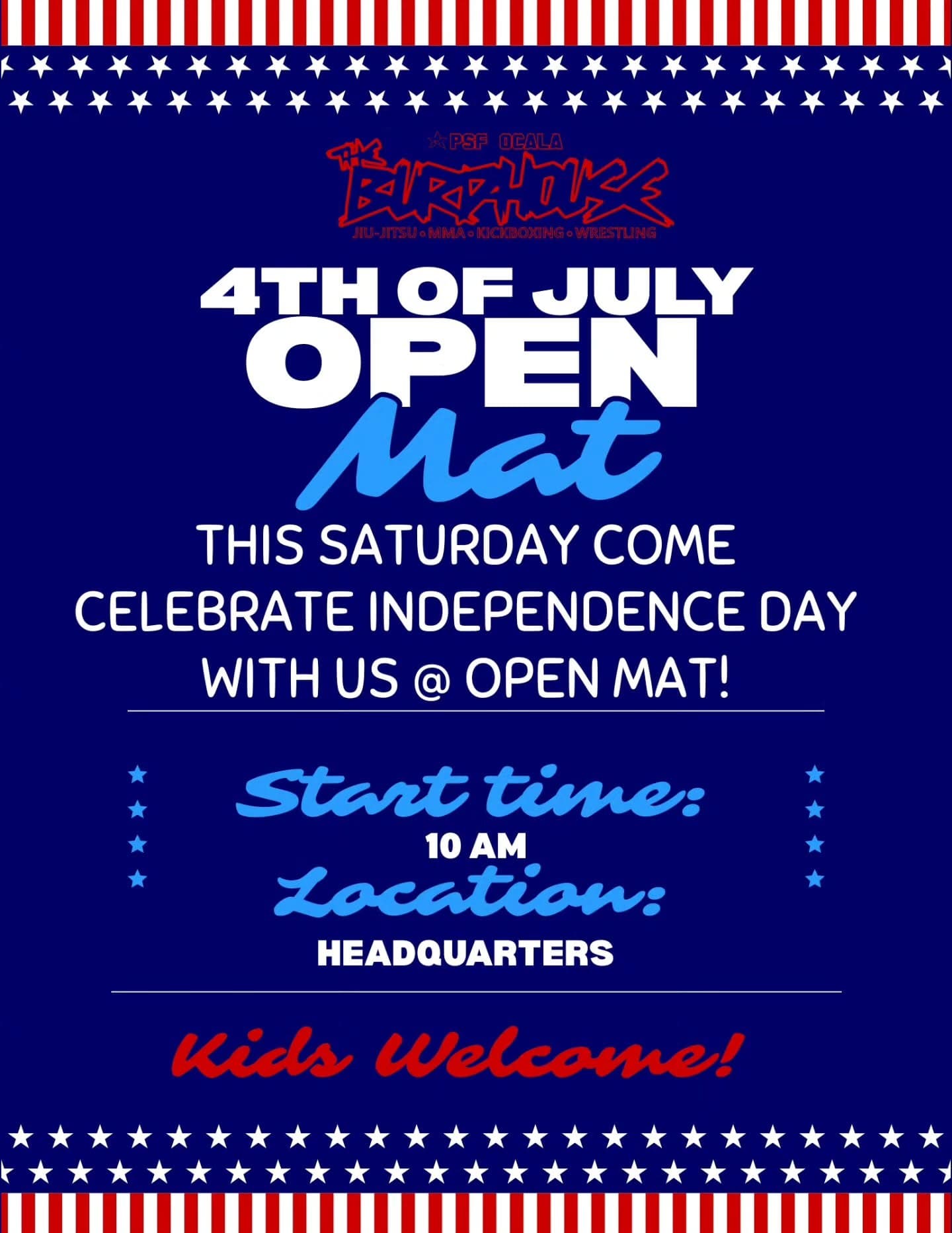 Burdhouse 4th of July Open Mat