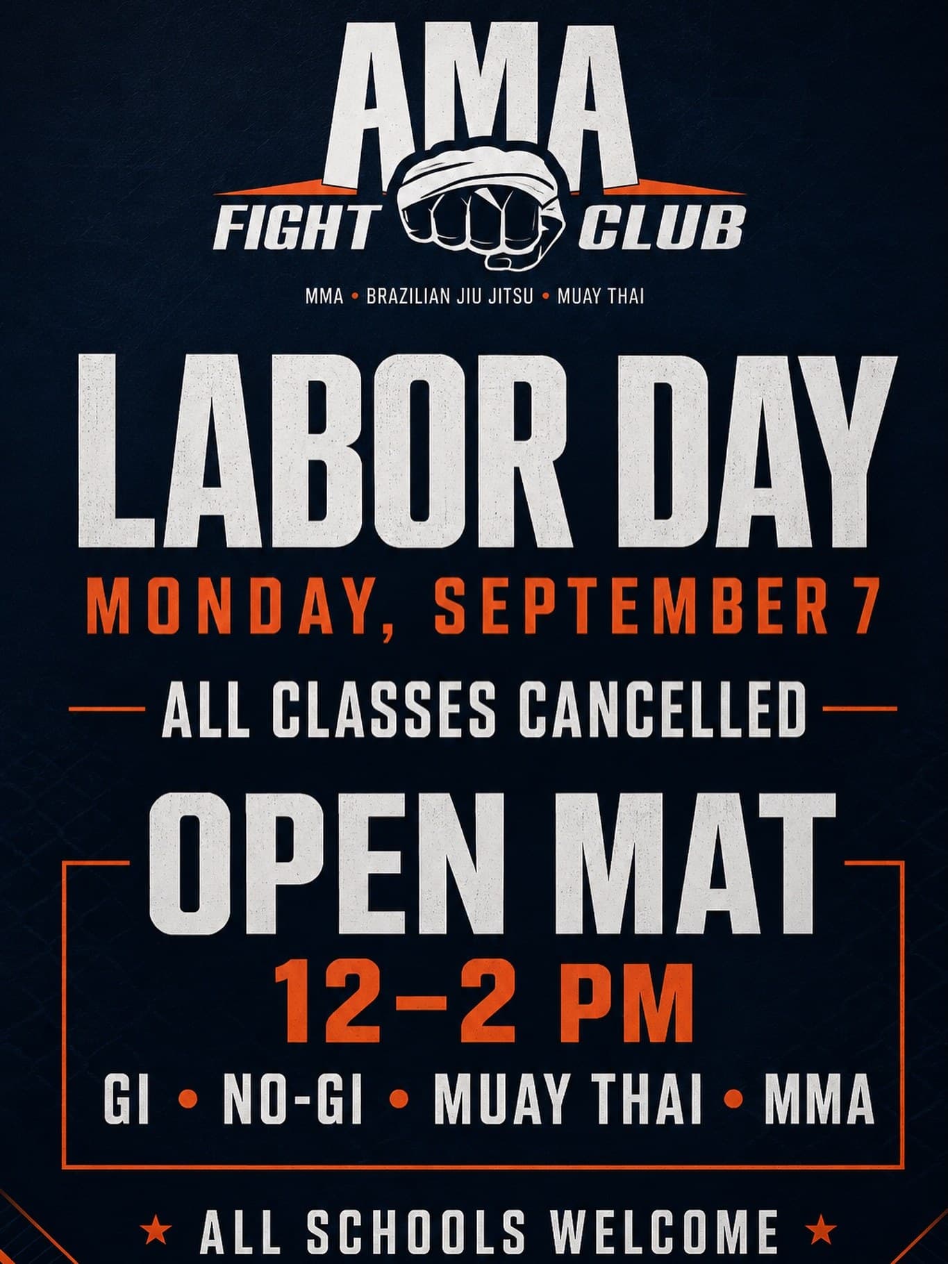 Labor Day Open Mat
