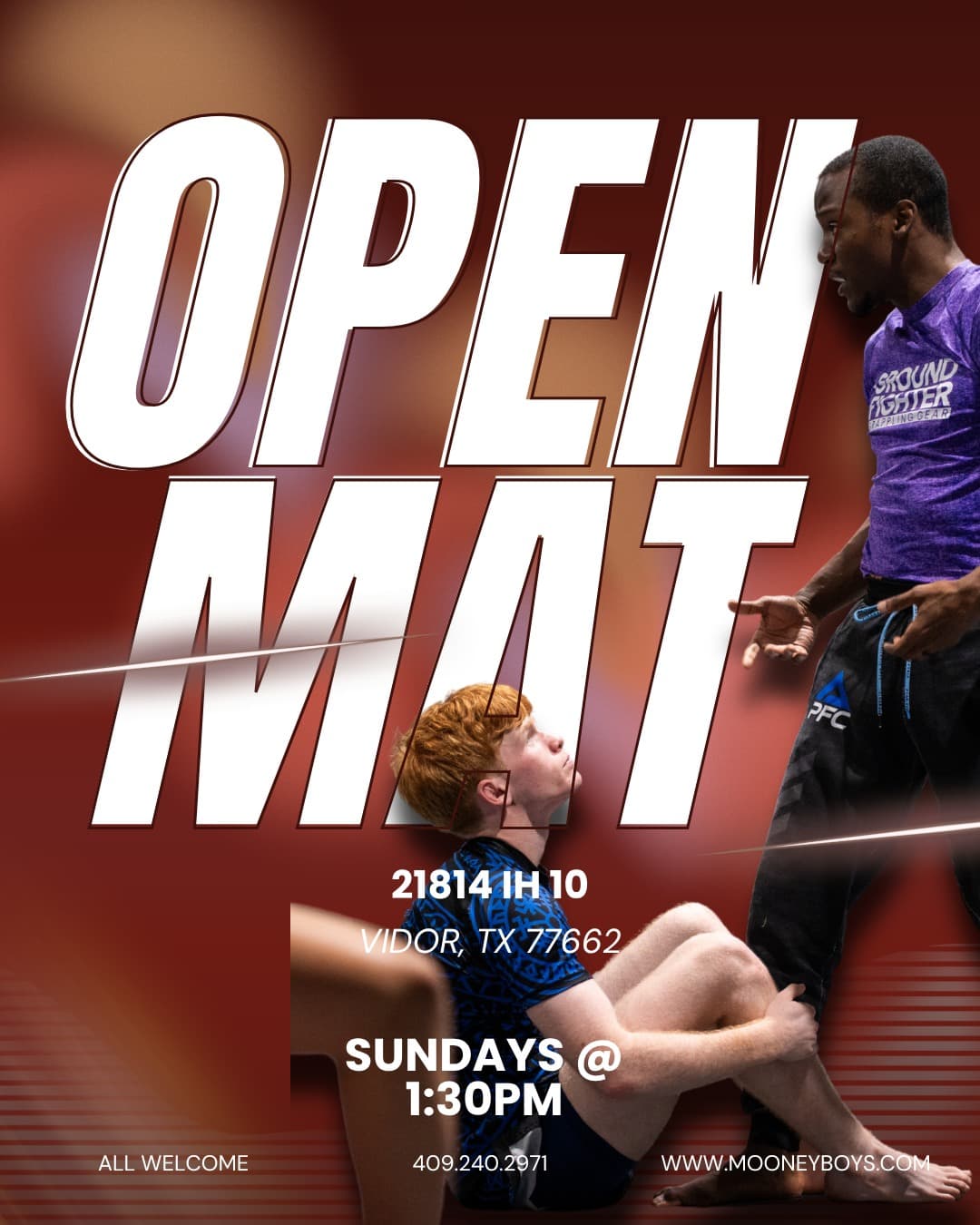 Mooney Boys Sunday Open Mat