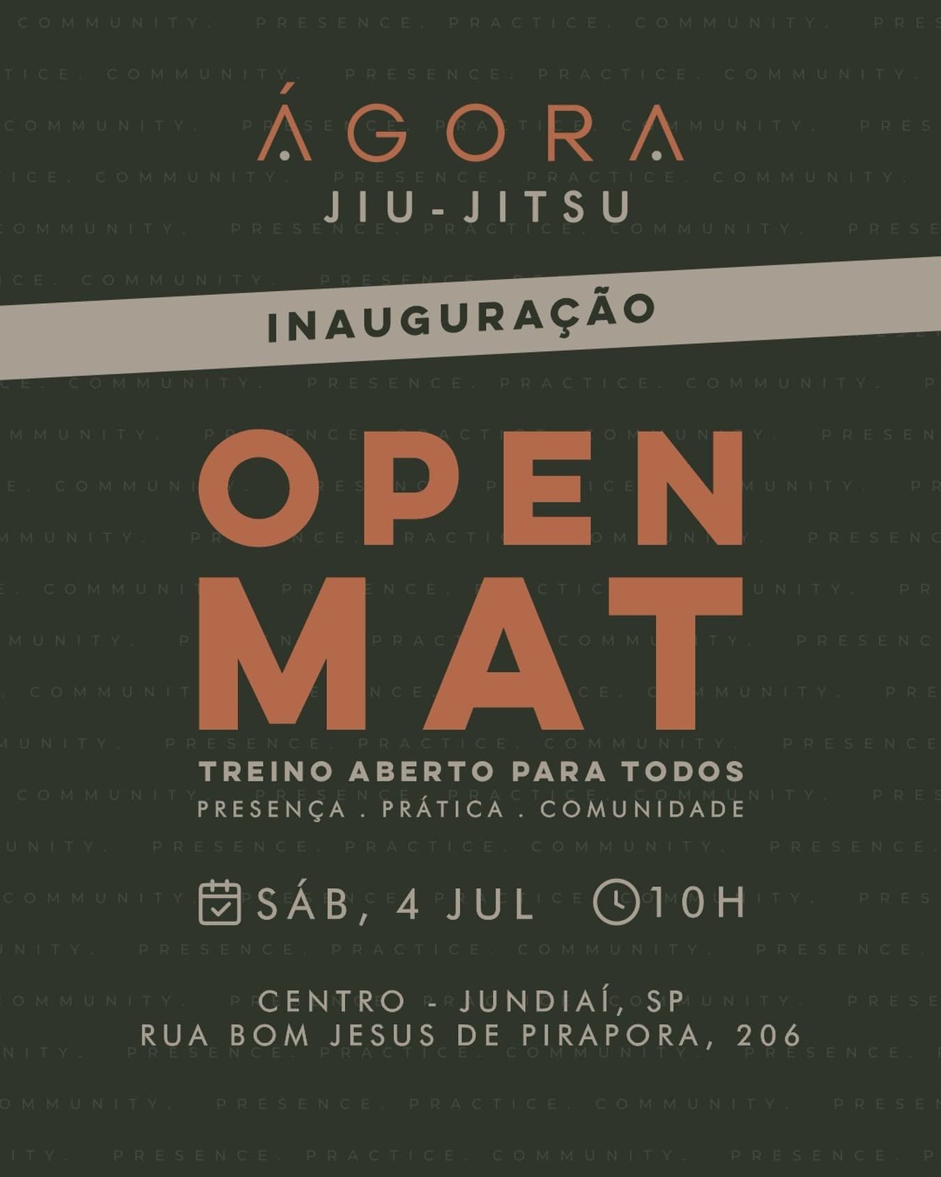 Ágora Jiu-Jitsu Inaugural Open Mat