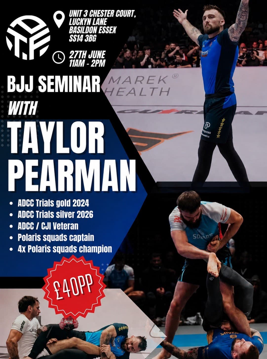 Taylor Pearman BJJ Seminar