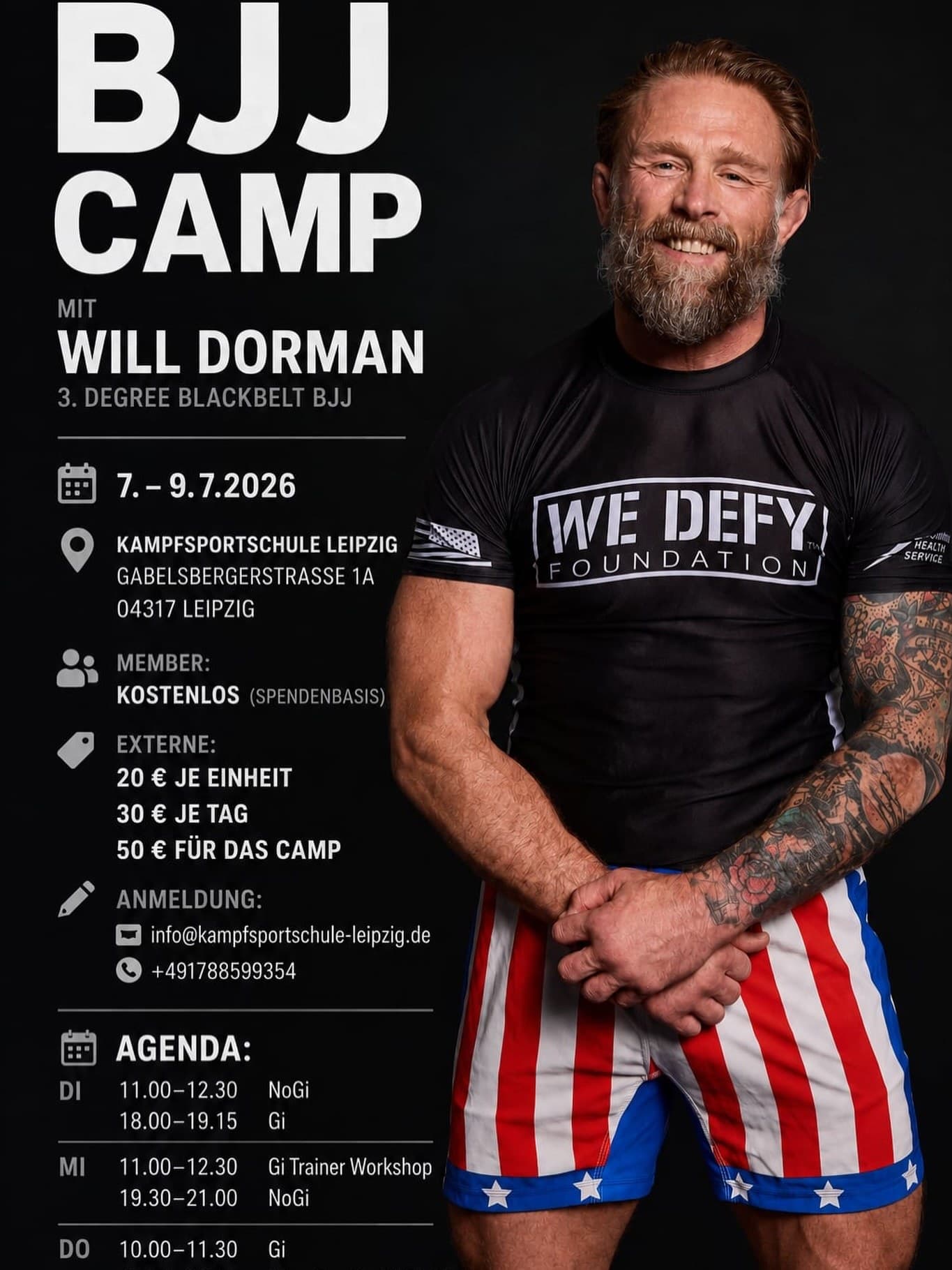 BJJ Camp with Will Dorman at Kampfsportschule Leipzig
