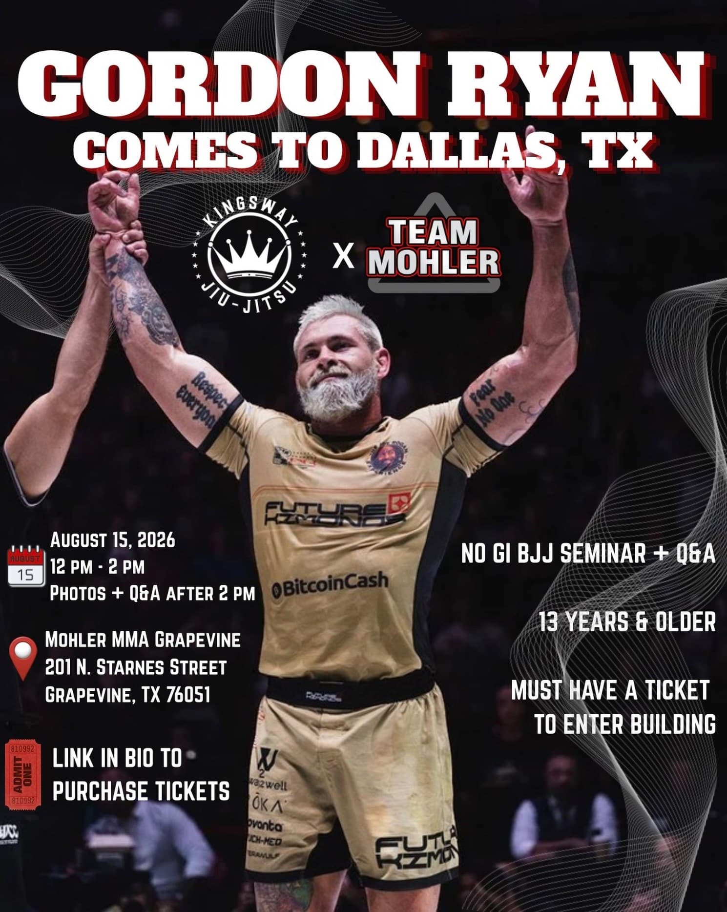 Gordon Ryan No-Gi Seminar at Mohler MMA Grapevine