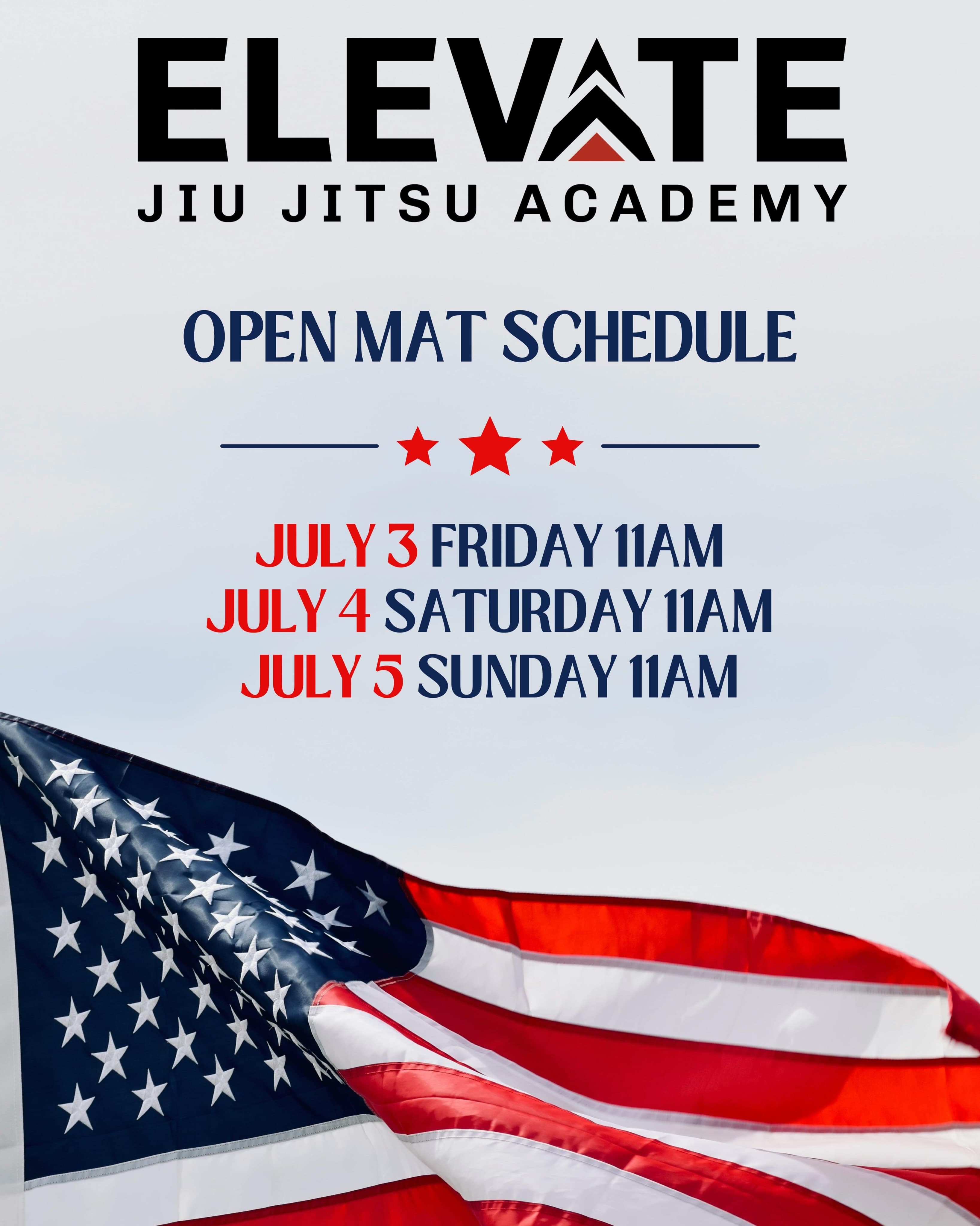 Holiday Weekend Open Mat