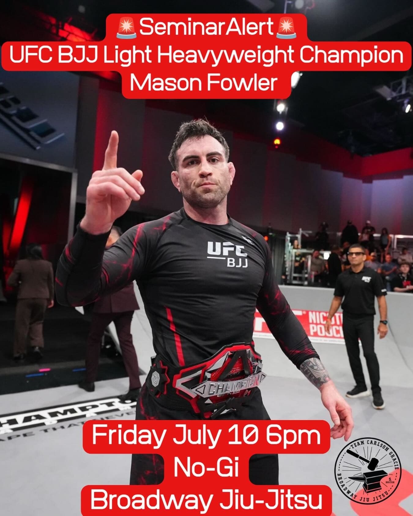 Mason Fowler No-Gi Seminar (Broadway)
