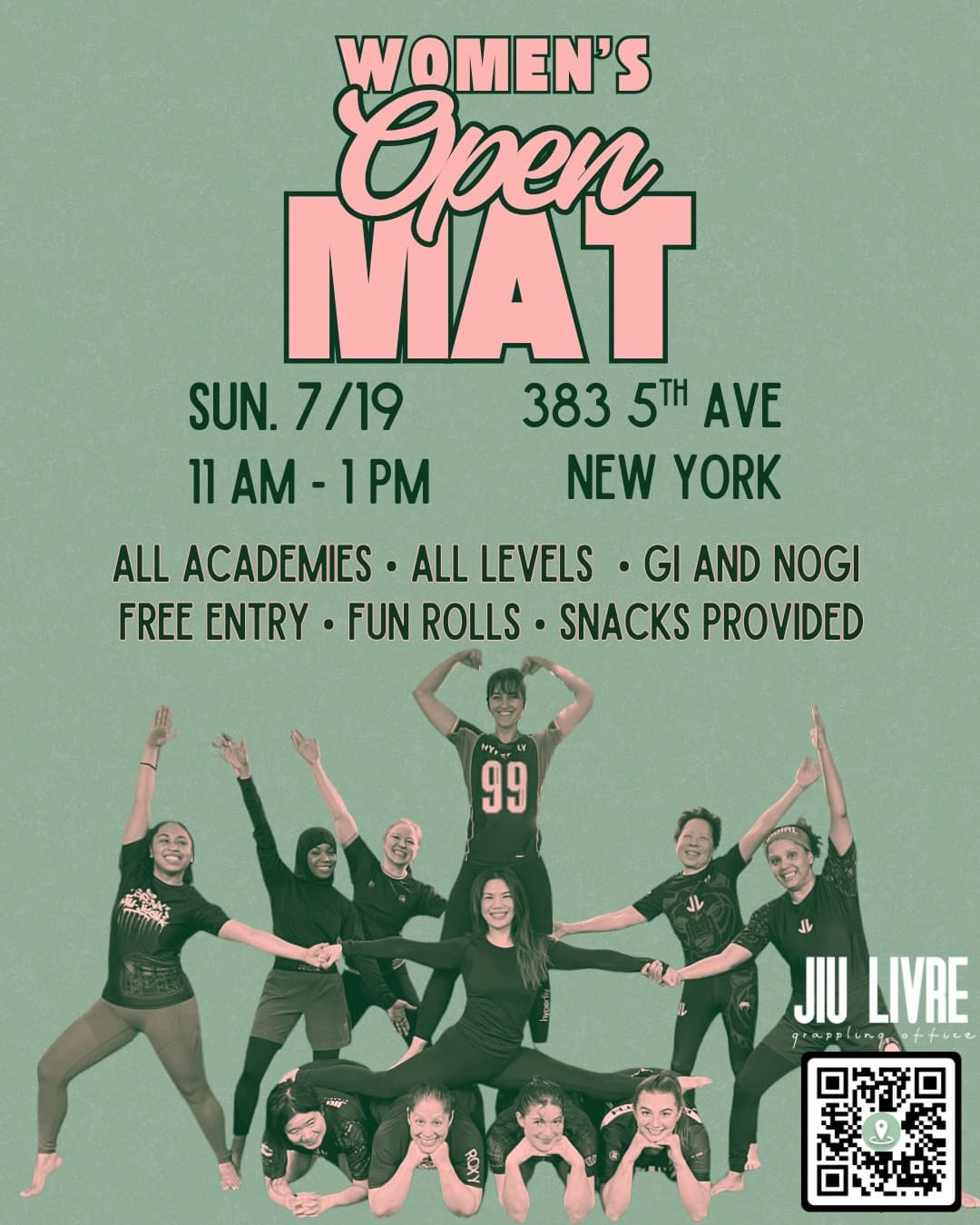 Women's Only Open Mat at Jiu Livre