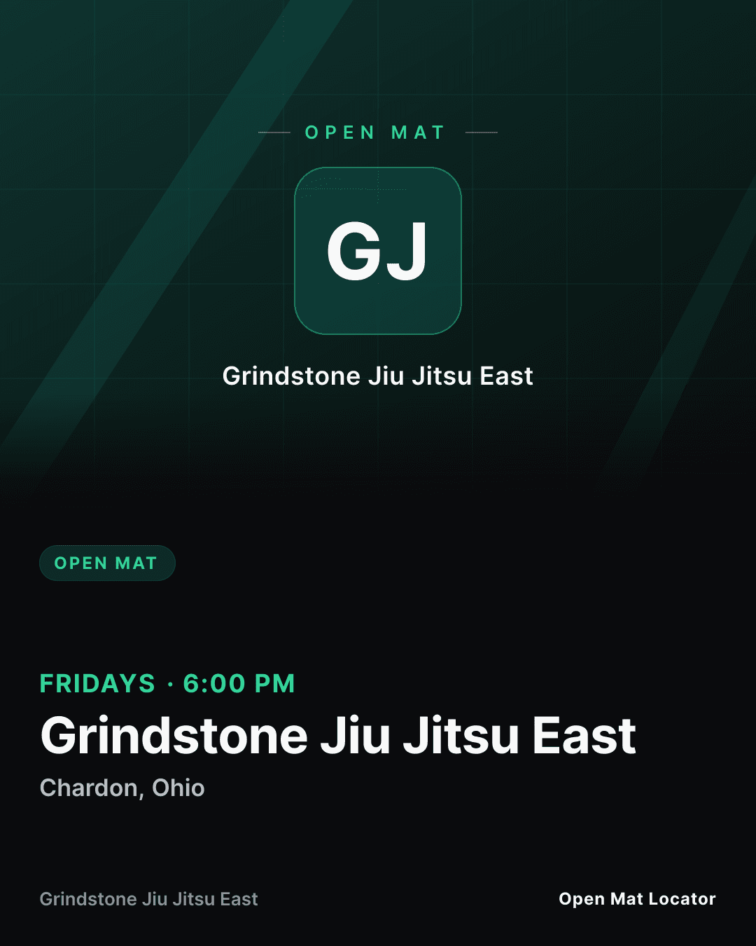 Grindstone Jiu Jitsu East Open Mat