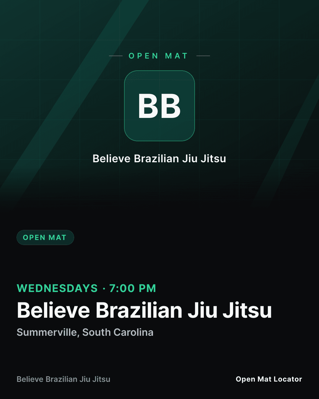 Believe Brazilian Jiu Jitsu Open Mat