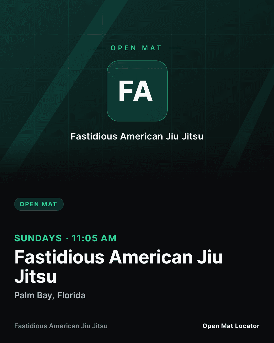 Fastidious American Jiu Jitsu Open Mat