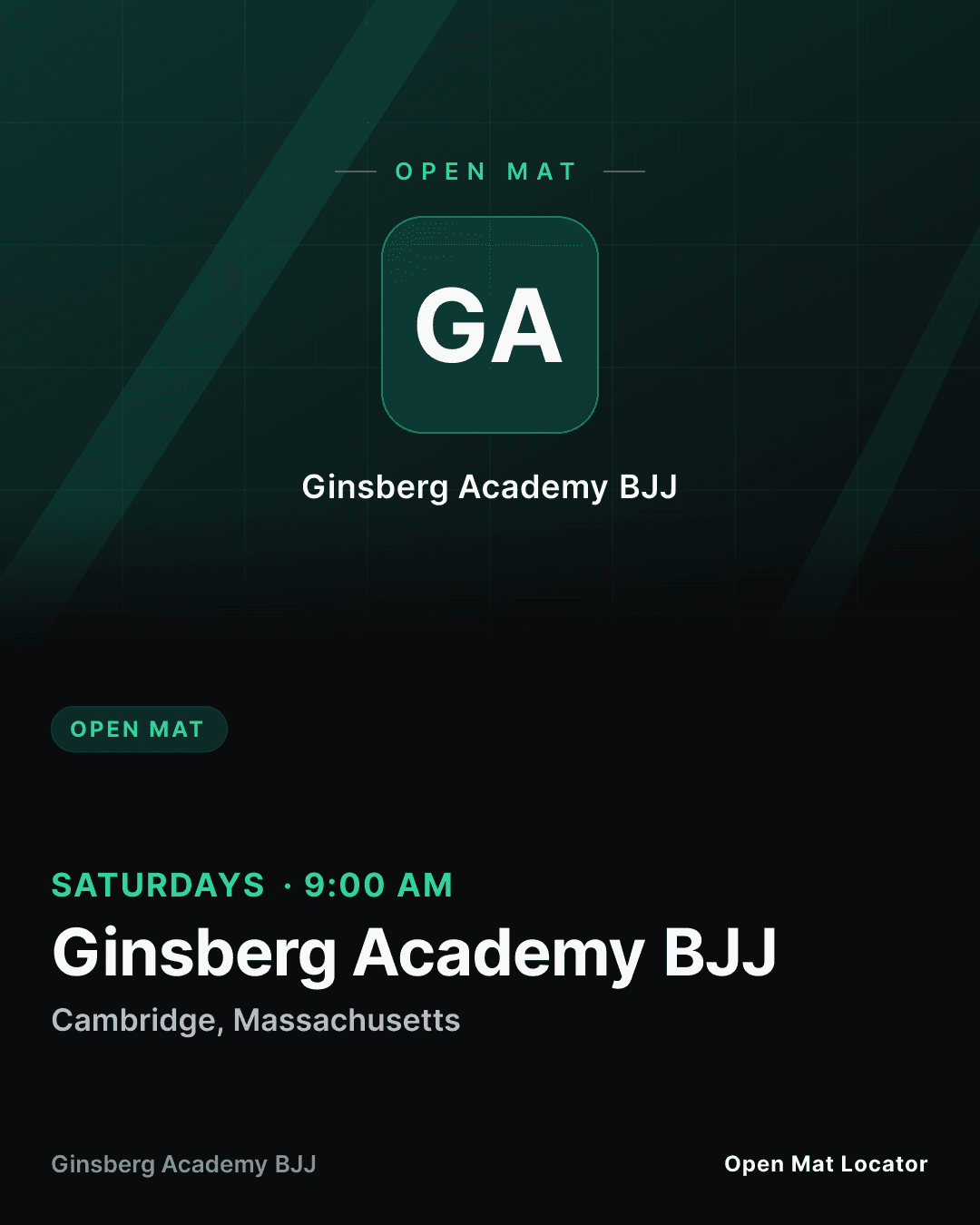 Ginsberg Academy BJJ Open Mat