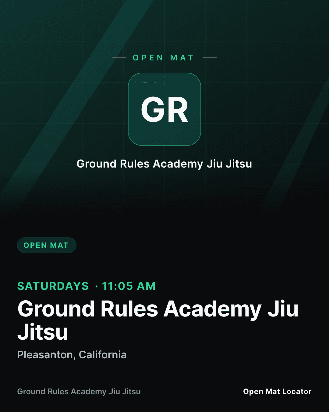 Ground Rules Academy Jiu Jitsu Open Mat