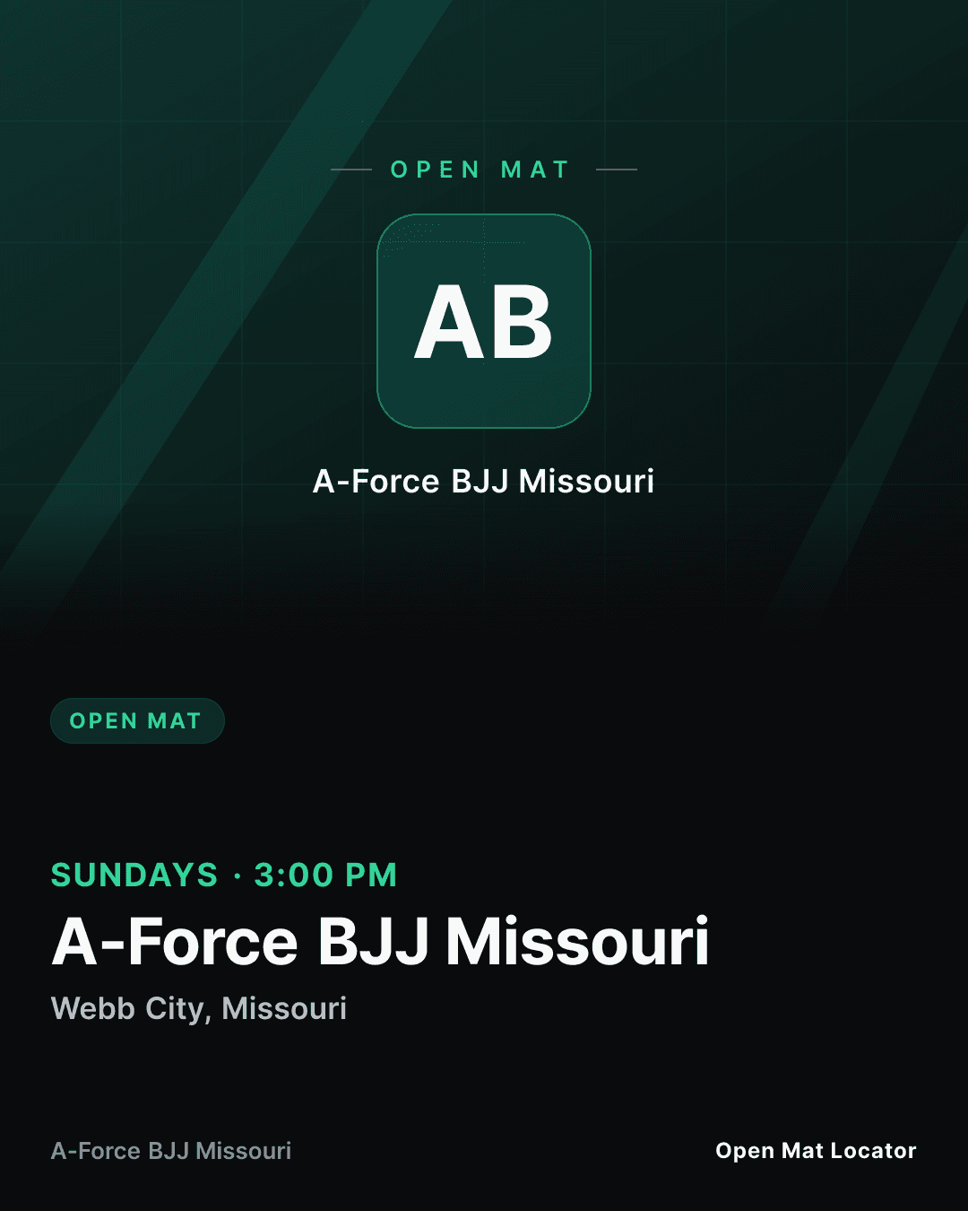 A-Force BJJ Missouri Open Mat
