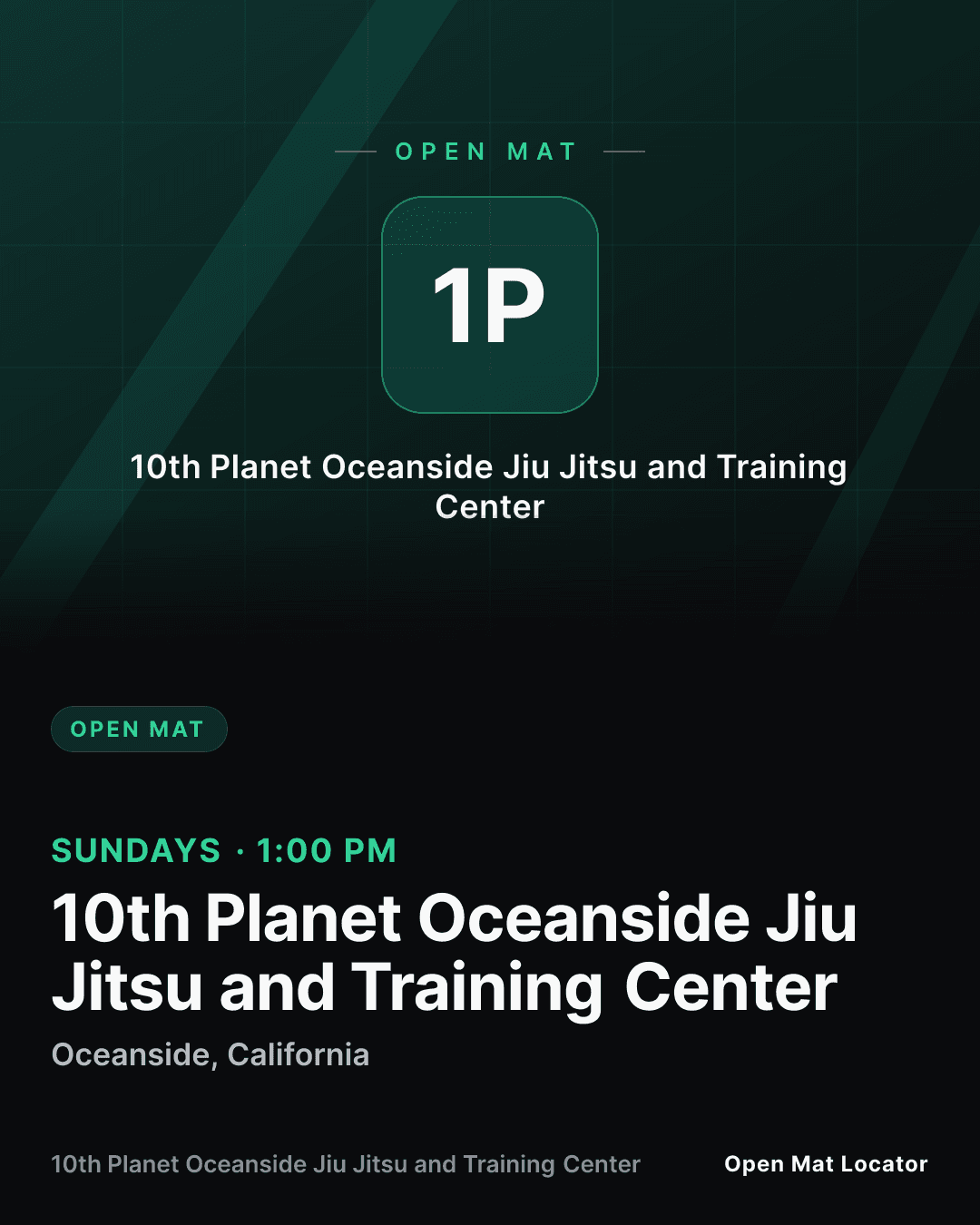 10th Planet Oceanside Jiu Jitsu and Training Center Open Mat