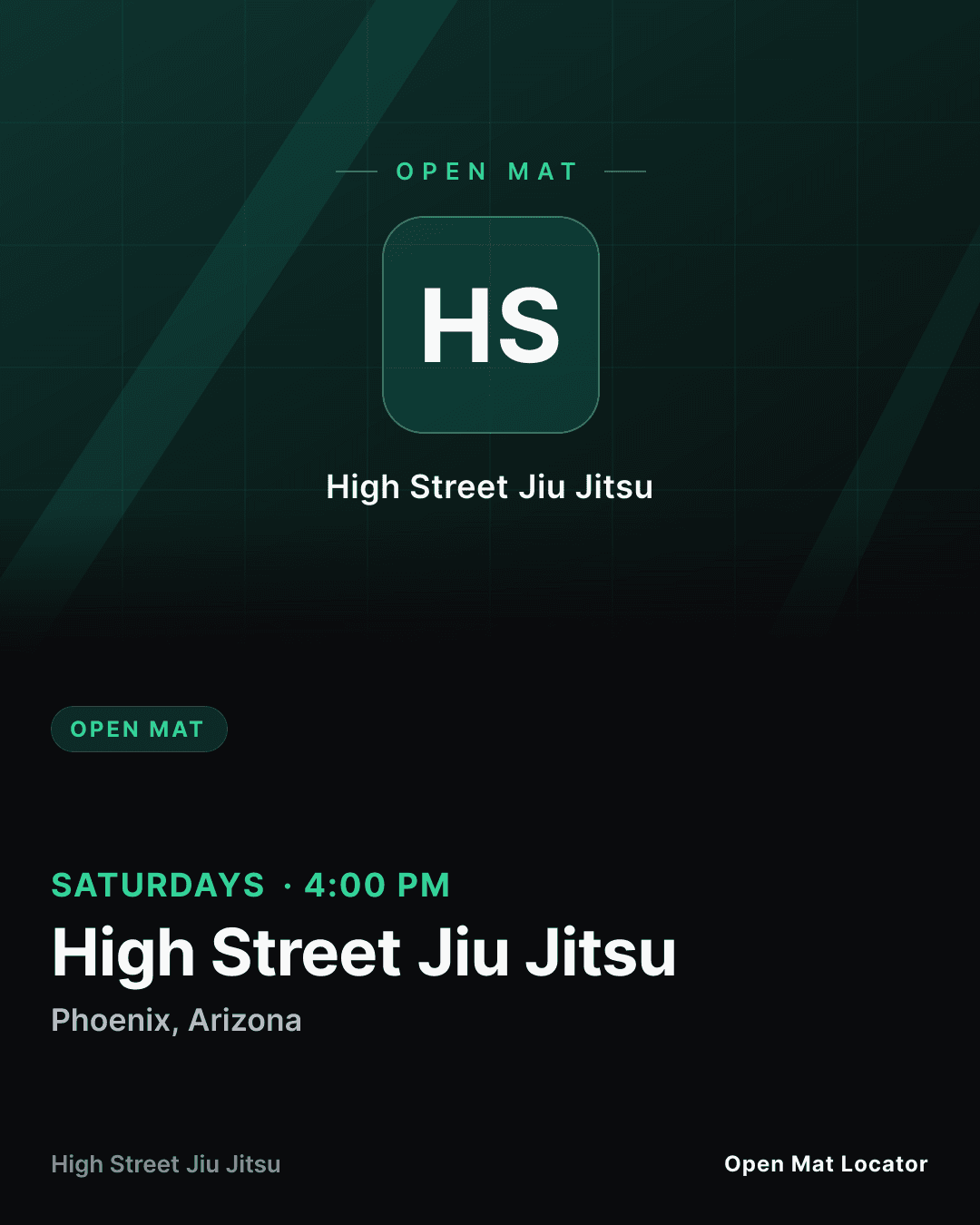 High Street Jiujitsu Weekly Open Mat