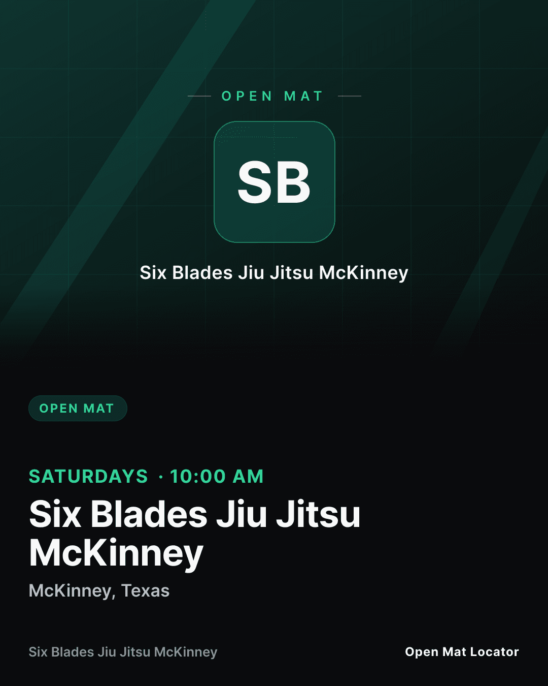 Six Blades Jiu Jitsu McKinney Open Mat