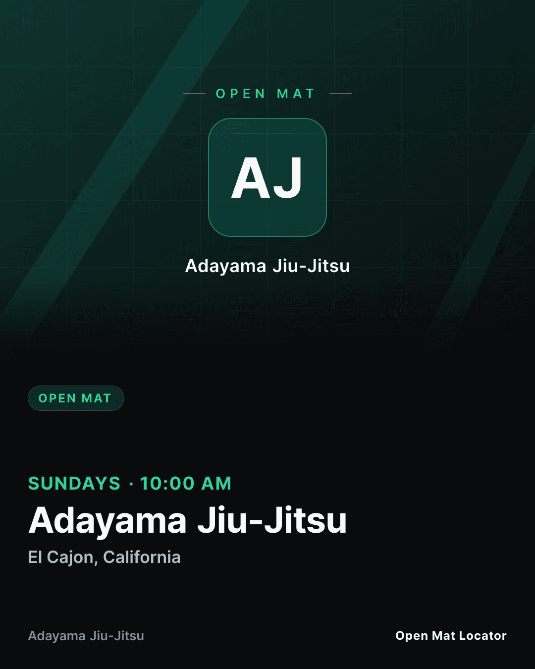 Adayama Jiu-Jitsu Open Mat