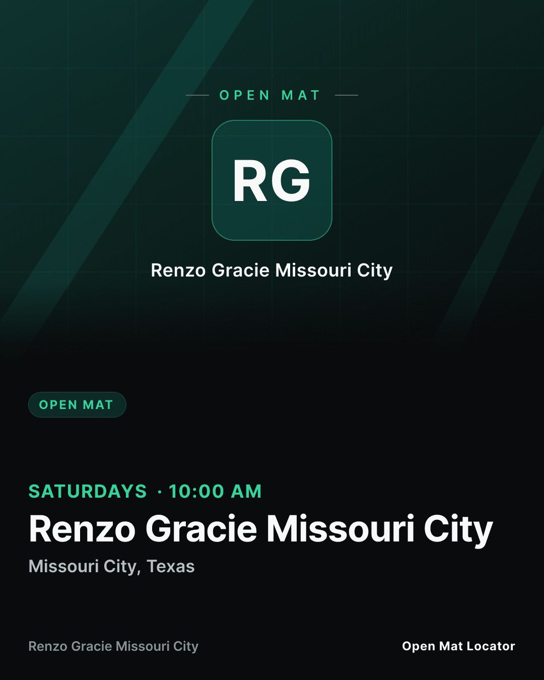Renzo Gracie Missouri City Open Mat