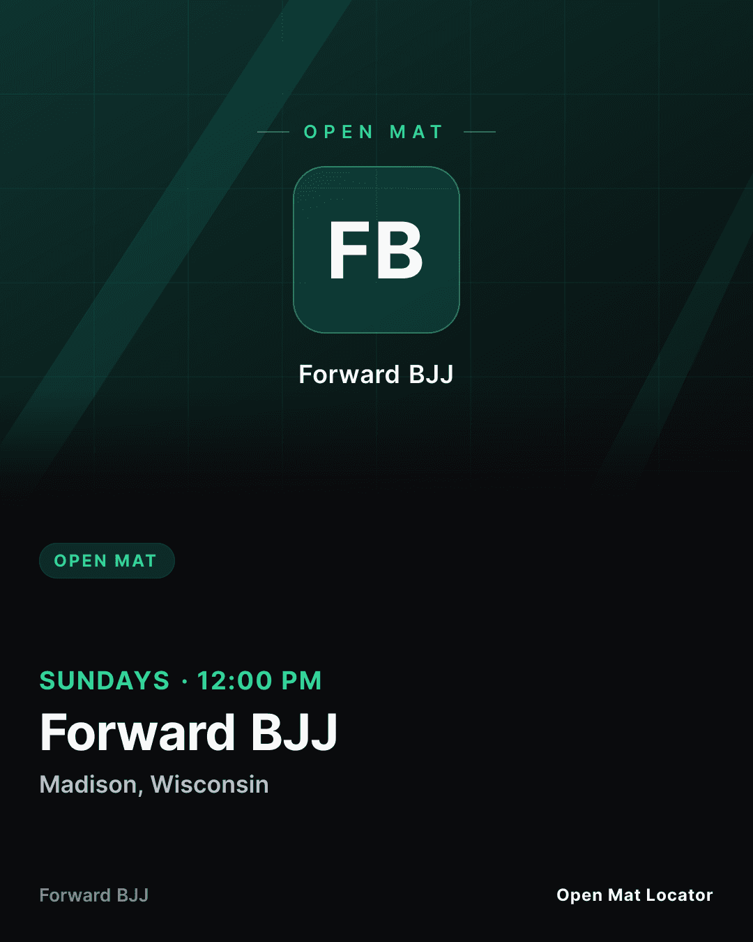 Forward BJJ Open Mat