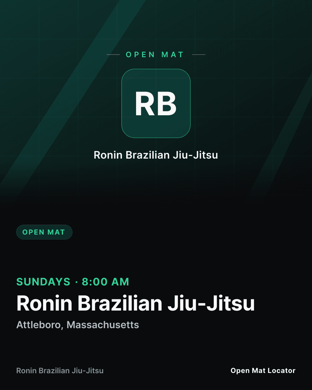Ronin Brazilian Jiu-Jitsu Open Mat
