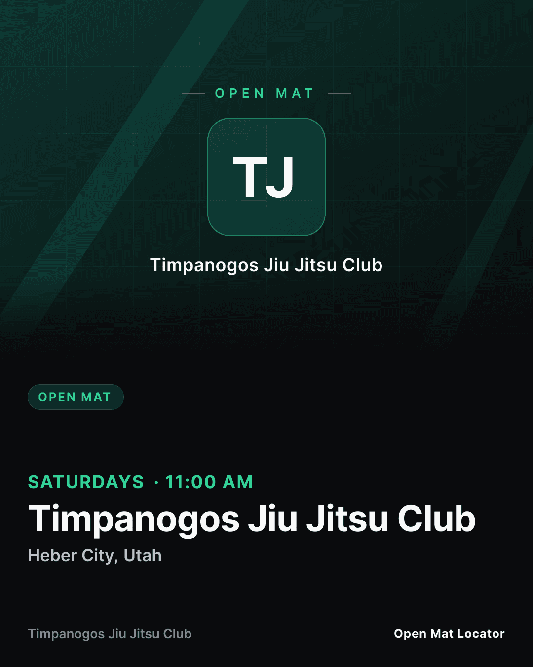 Timpanogos Jiu Jitsu Club Open Mat