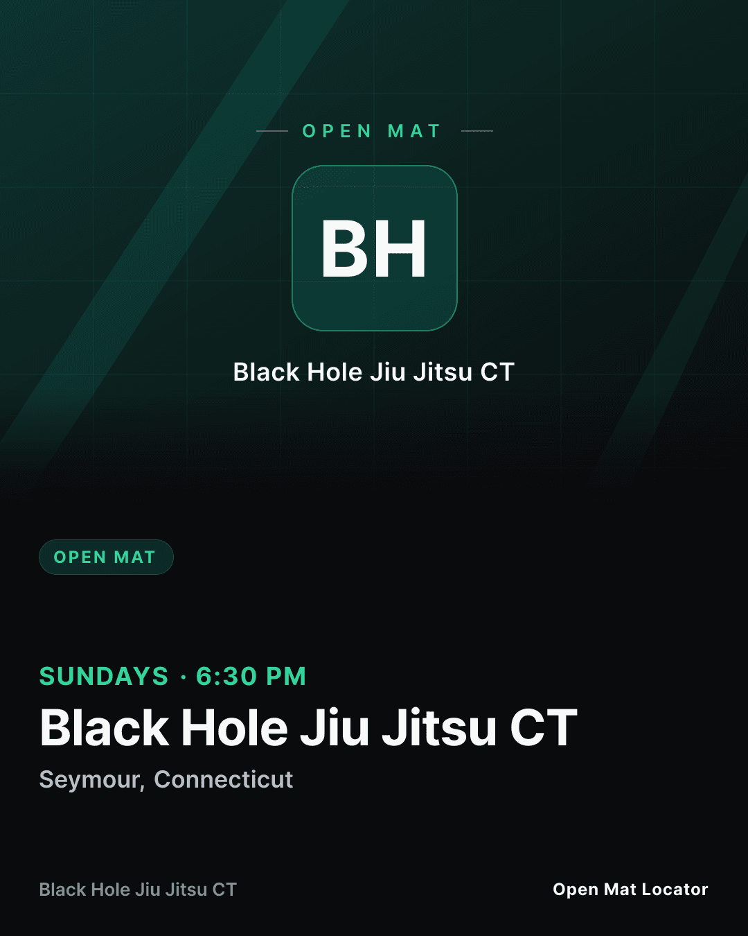 Black Hole Jiu Jitsu CT Open Mat