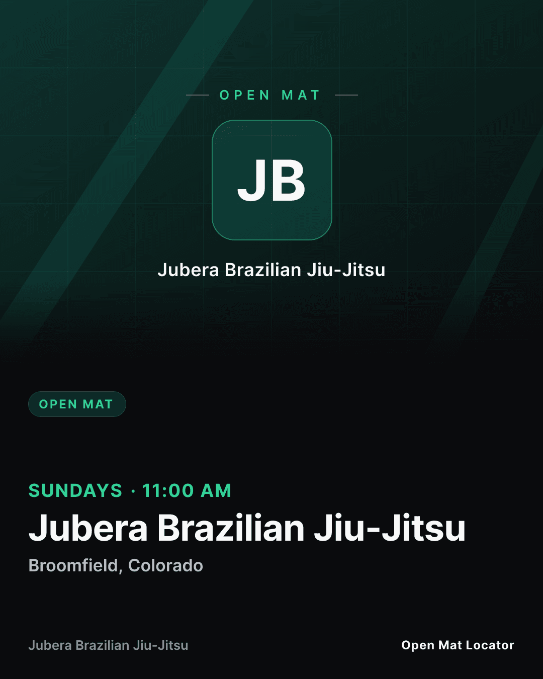 Jubera Brazilian Jiu-Jitsu Open Mat