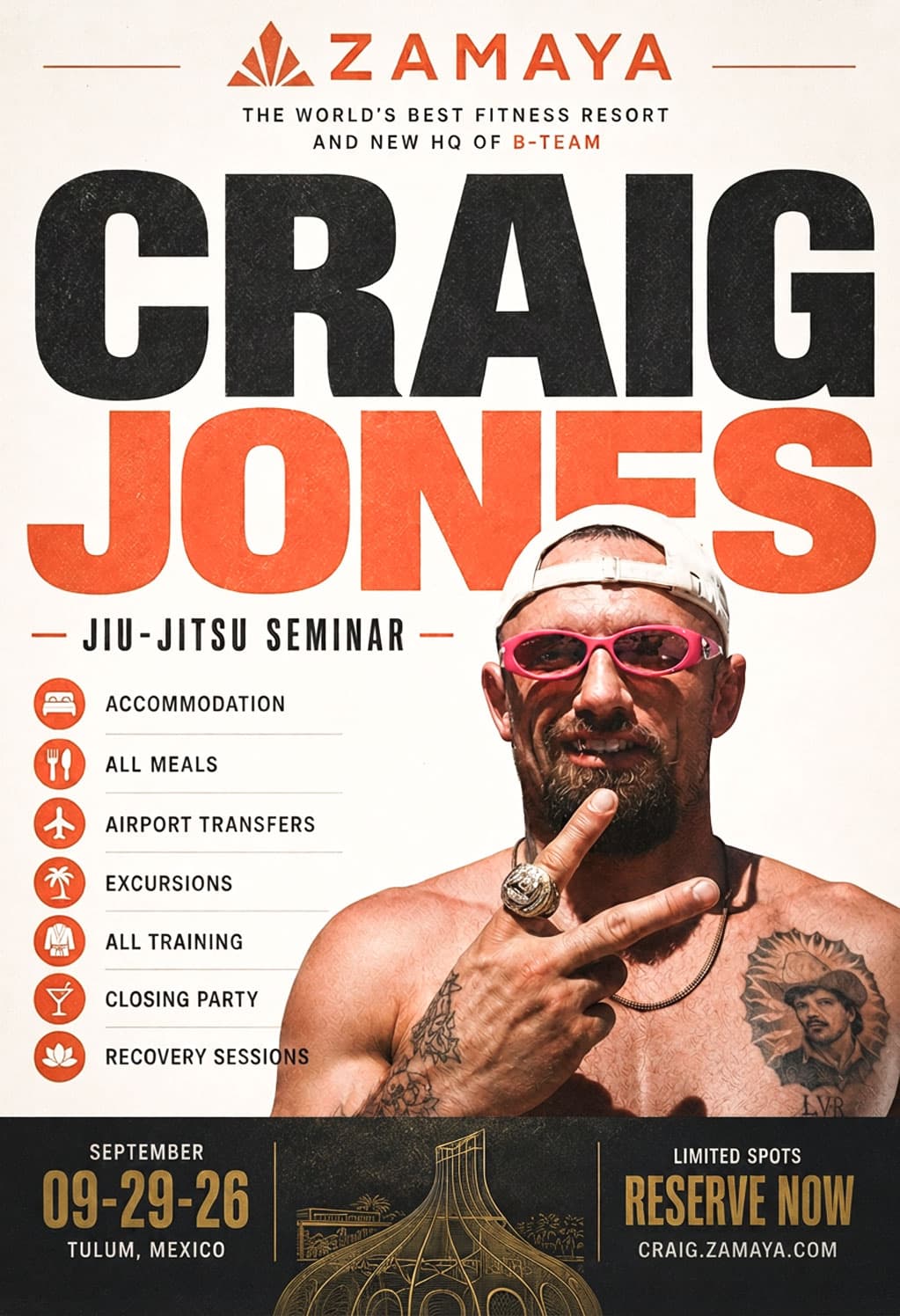 Craig Jones Camp at Zamaya