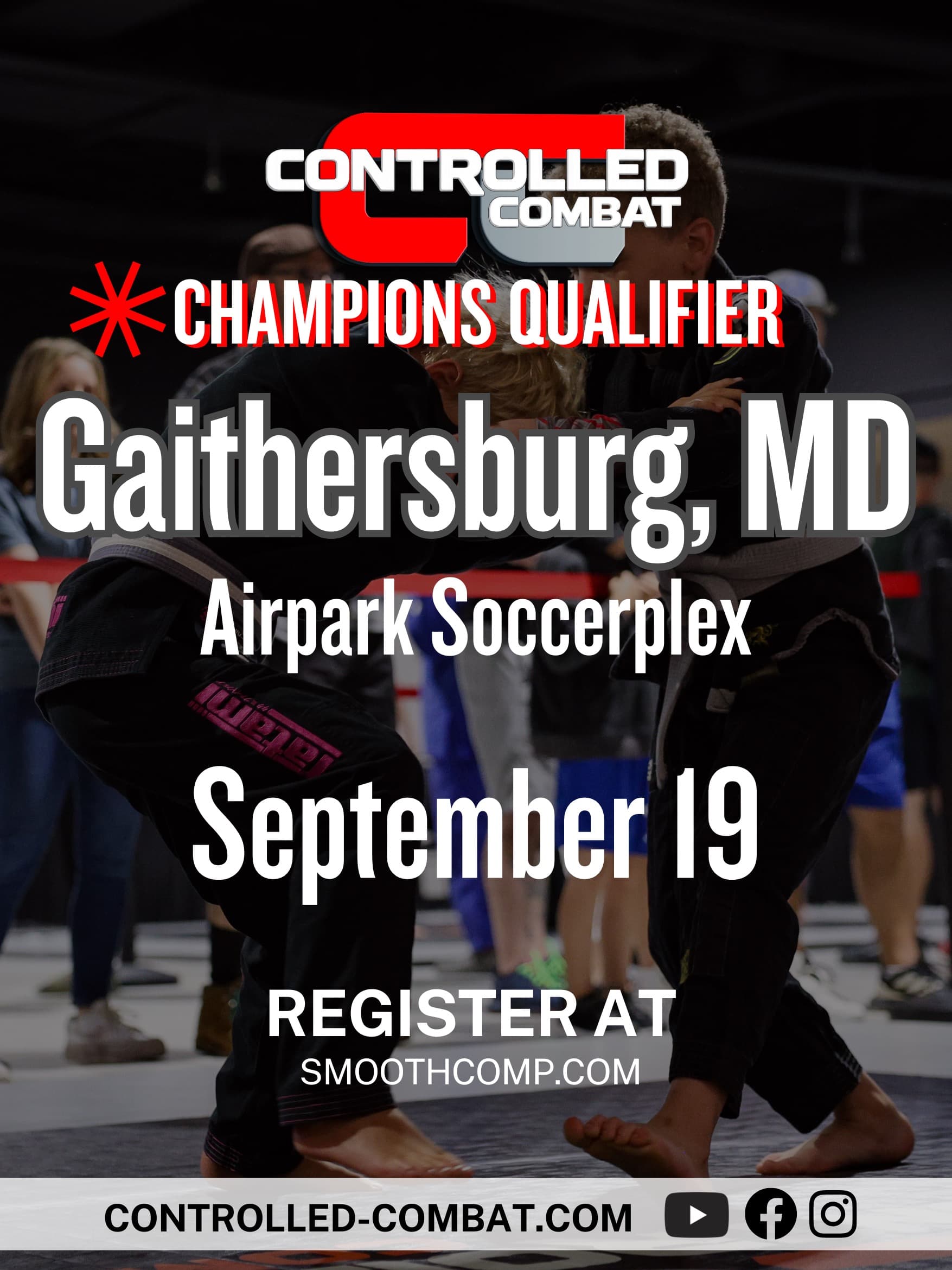 Youth/Adult Jiu Jitsu Grappling | Controlled Combat September 19, 2026