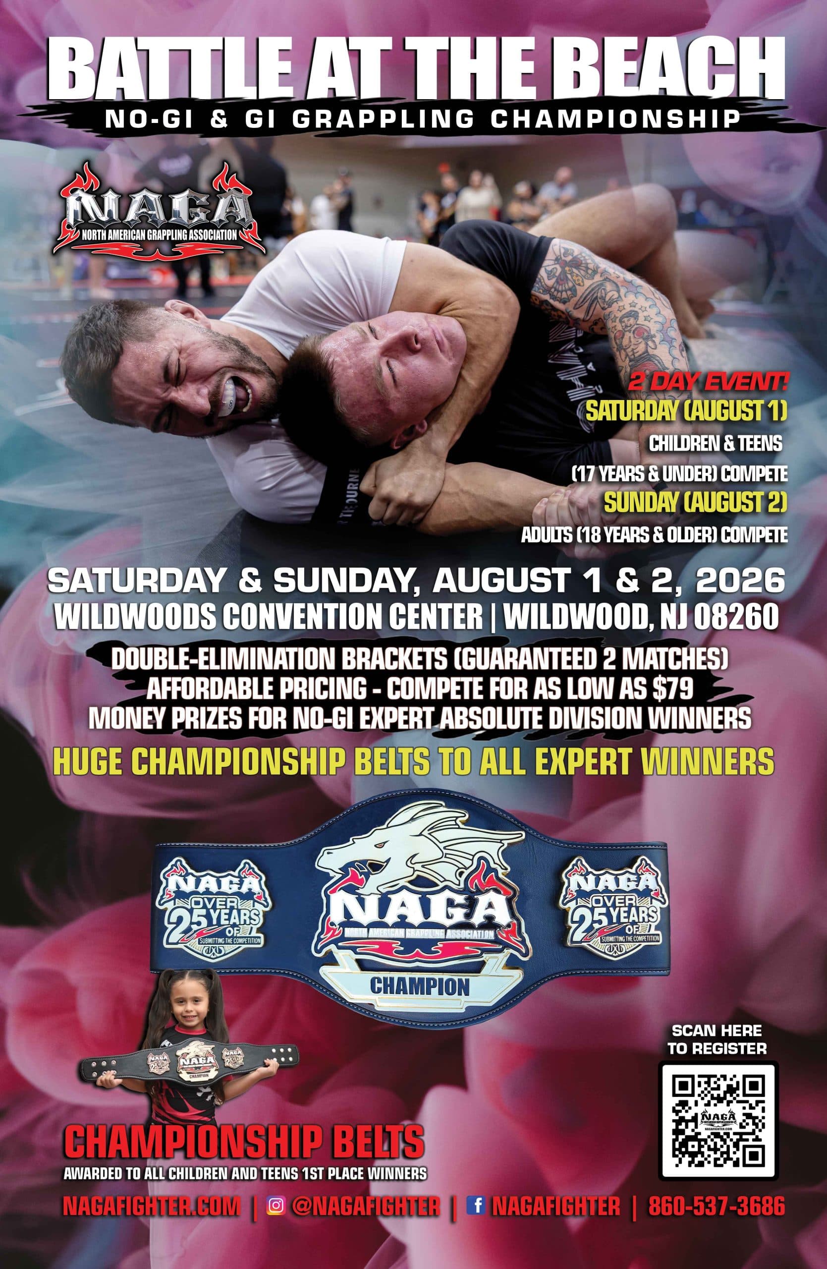 NAGA Battle at the Beach Grappling Championship Kids & Teens (17 & Under)