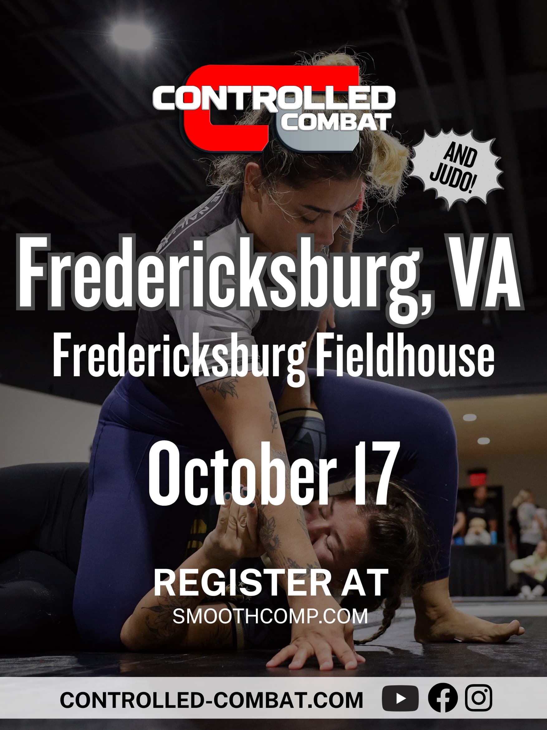 Youth/Adult Jiu Jitsu Grappling | Controlled Combat October 17, 2026