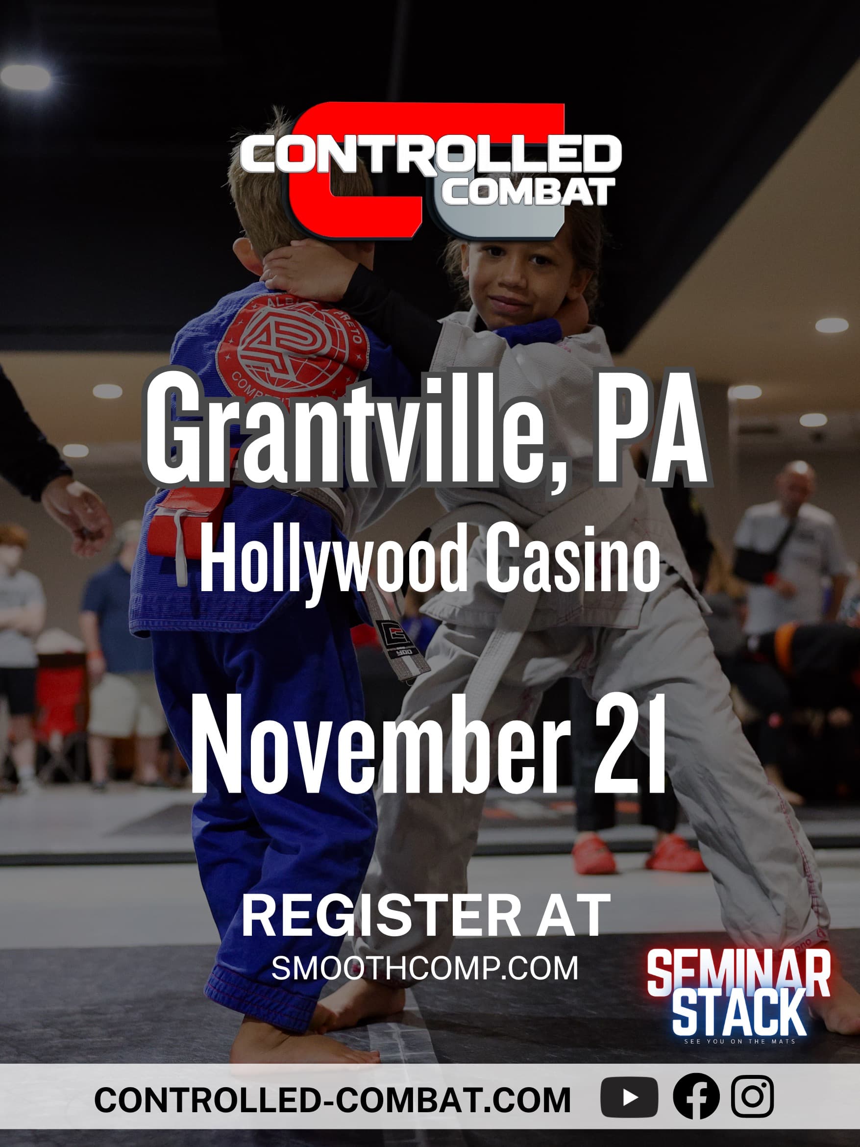 Youth/Adult Jiu Jitsu Grappling | Controlled Combat & Seminar Stack | November 21, 2026