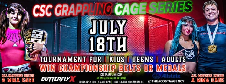 CSC GRAPPLING 41: CAGE SERIES AT BAD ASTRONAUT BREWERY