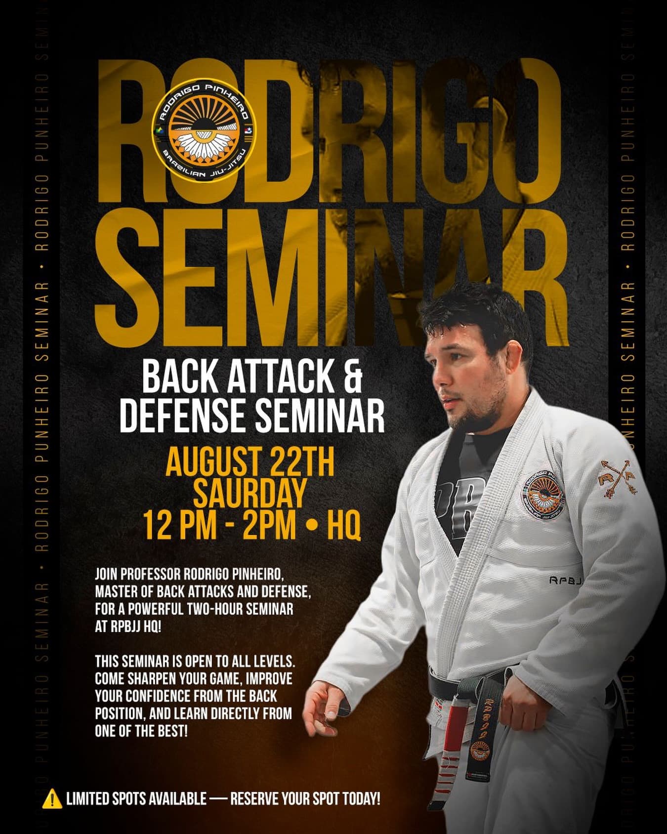 Back Attack & Defense Seminar with Rodrigo Pinheiro