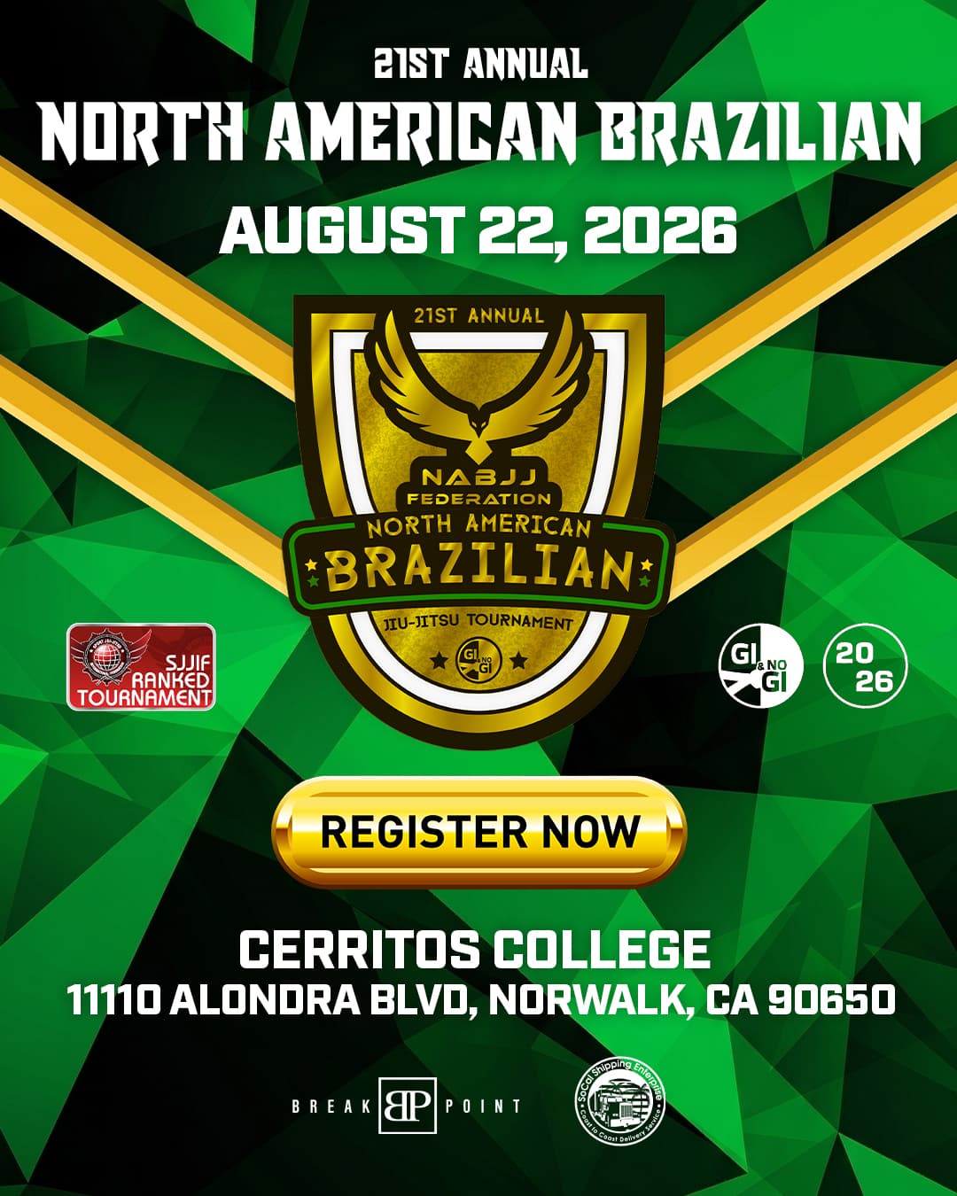 21st Annual North American Brazilian Jiu-Jitsu Tournament